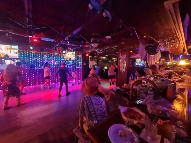 Dancing crowd at Scandals Saloon in Wilton Manors