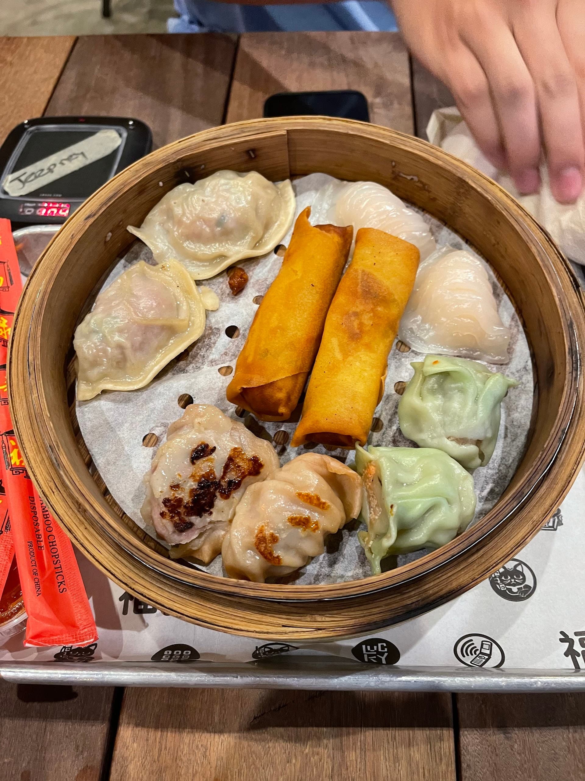 Dumplings at 1-800-Lucky in Miami