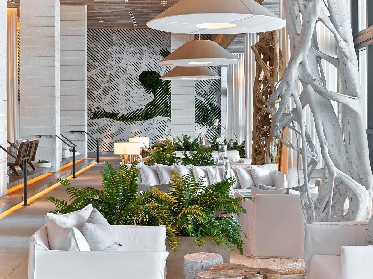 1 Hotel South Beach lobby in Miami Beach