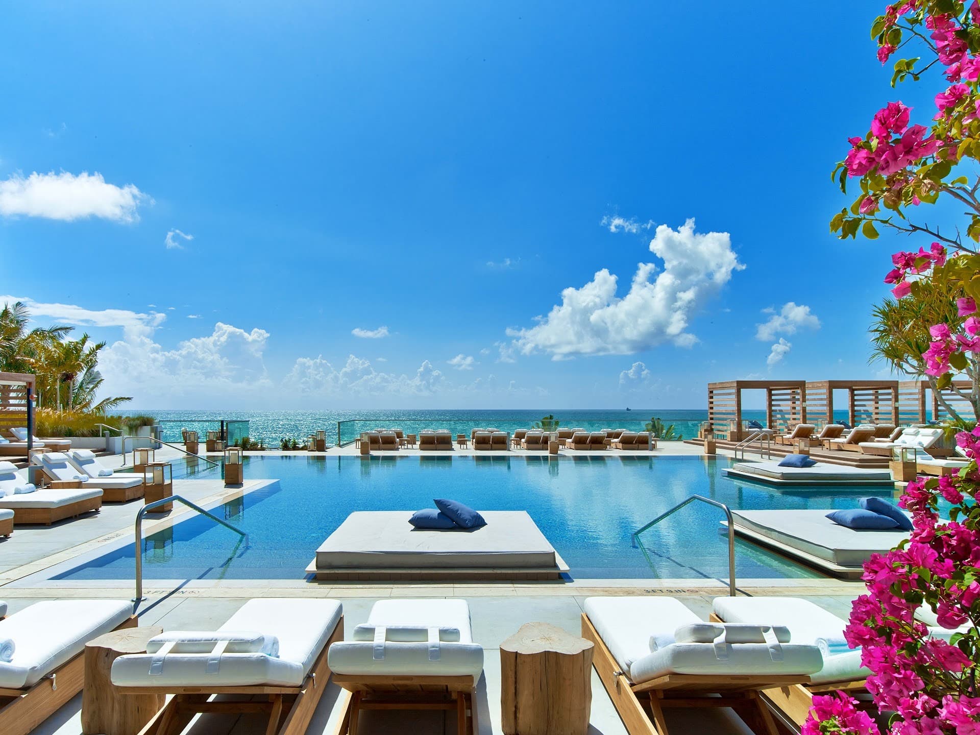 1 Hotel South Beach pool area with ocean view Miami Beach