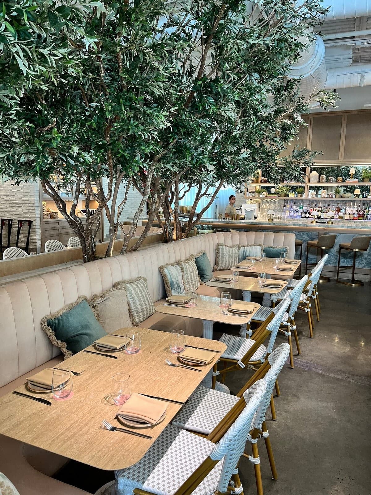 Interior view of Abbalé Modern Mediterranean Kitchen in Aventura