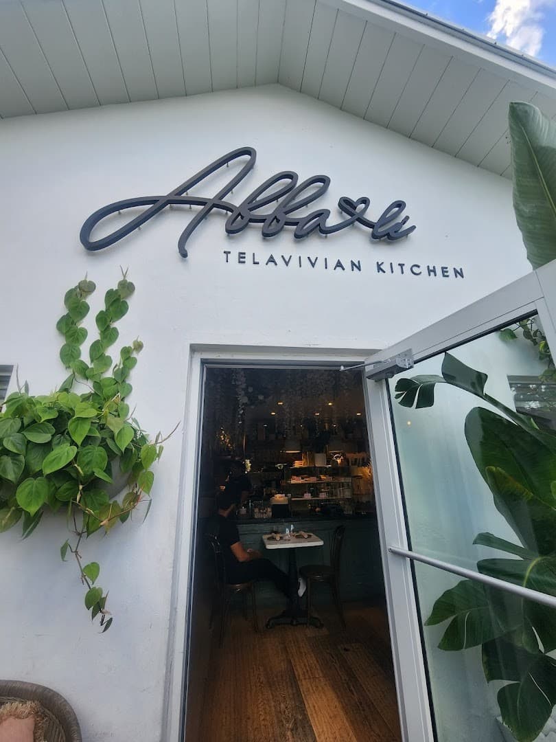 Abbalé Modern Mediterranean Kitchen sign in Miami Beach