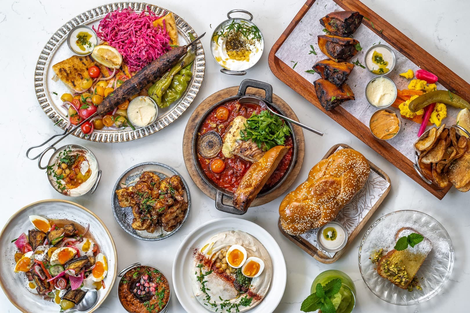 Delicious dishes at Abbalé Modern Mediterranean Kitchen in Miami Beach