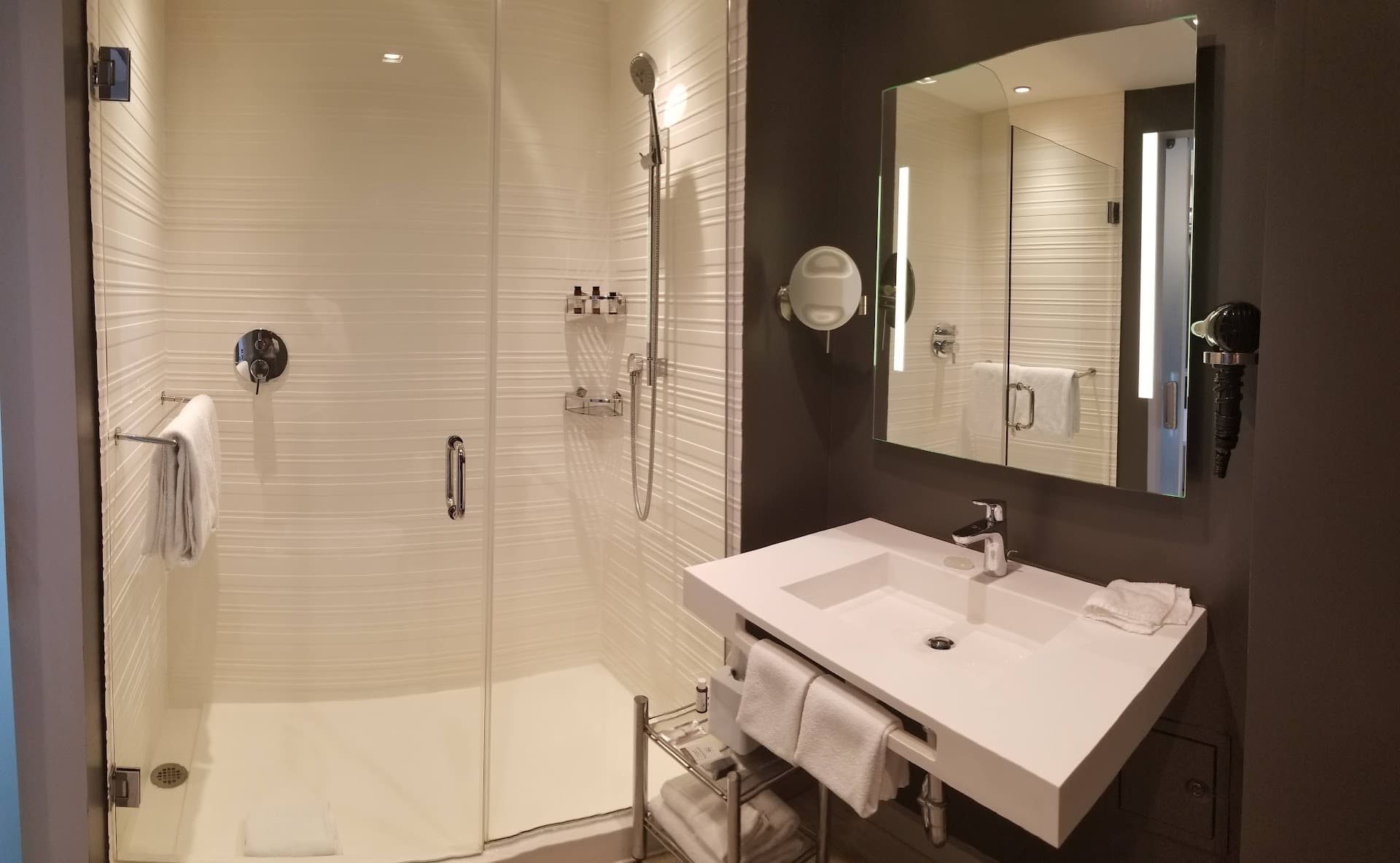 Modern bathroom at AC Hotel Miami Beach