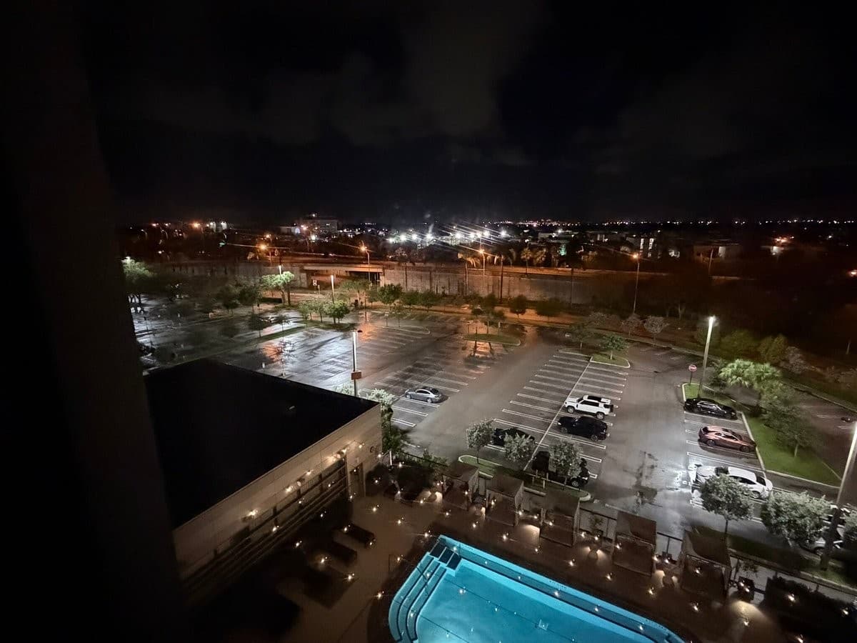 Night view from AC Hotel Miami Dadeland