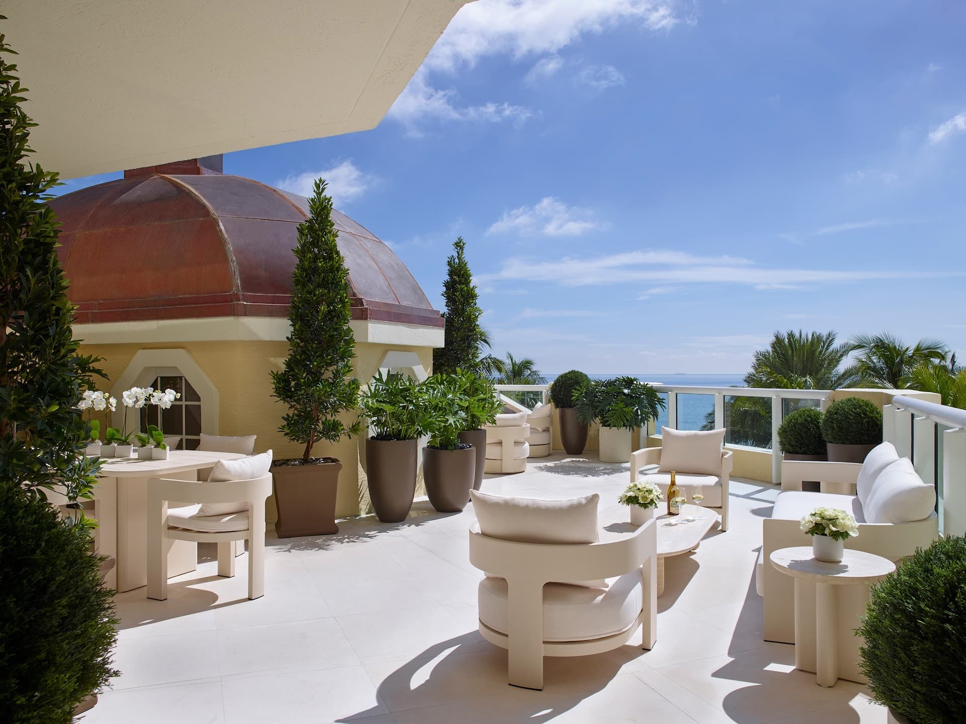 Acqualina Resort & Residences outdoor seating area, Sunny Isles Beach