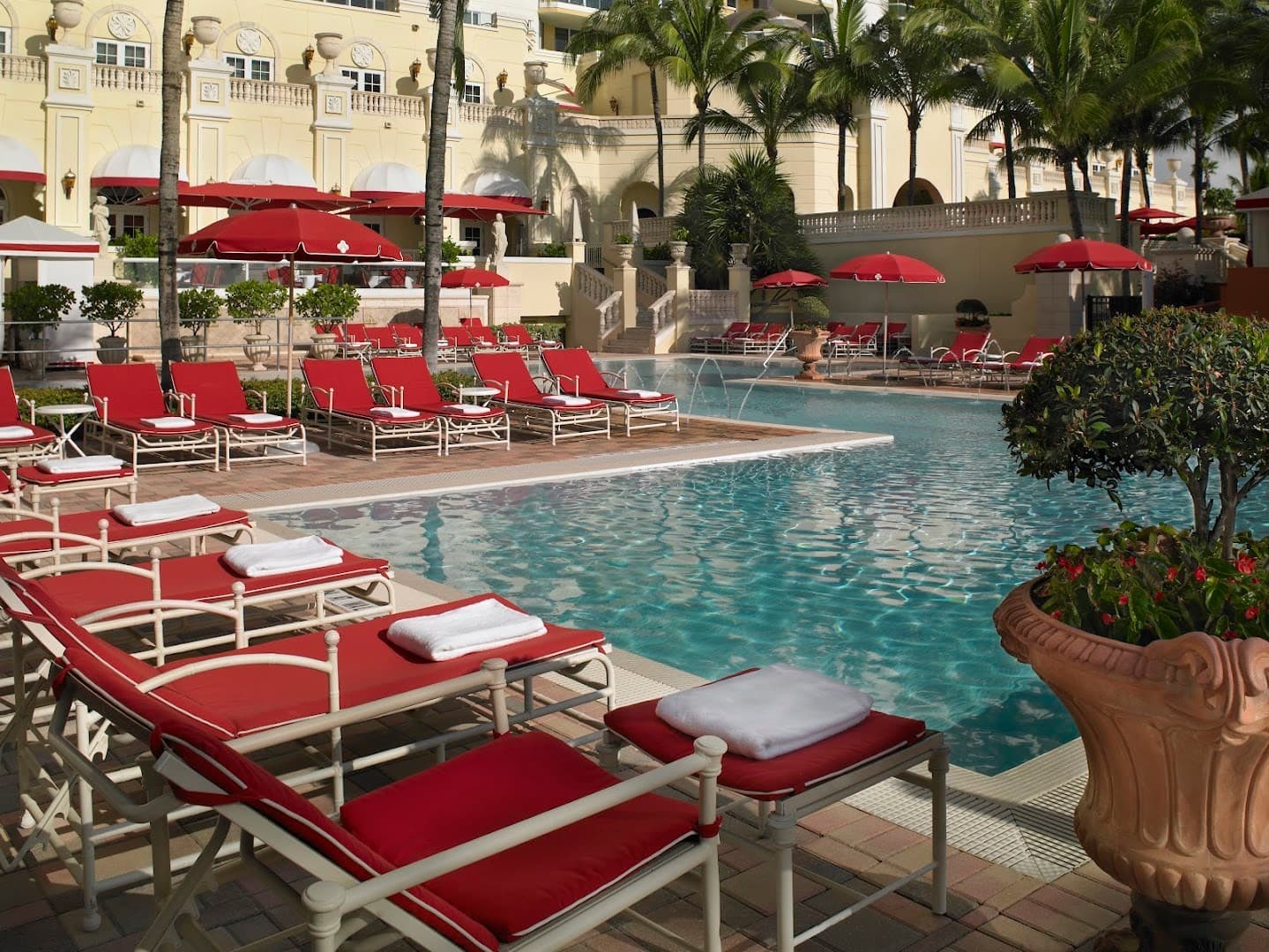 Acqualina Resort & Residences On The Beach pool area in Sunny Isles Beach