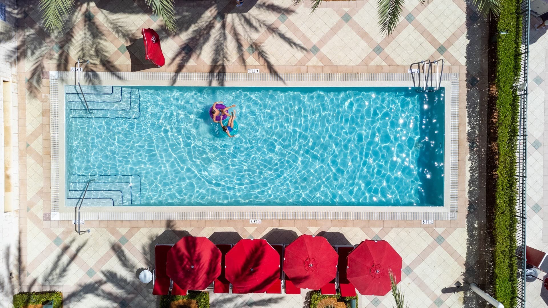 Acqualina Resort pool area in Sunny Isles Beach