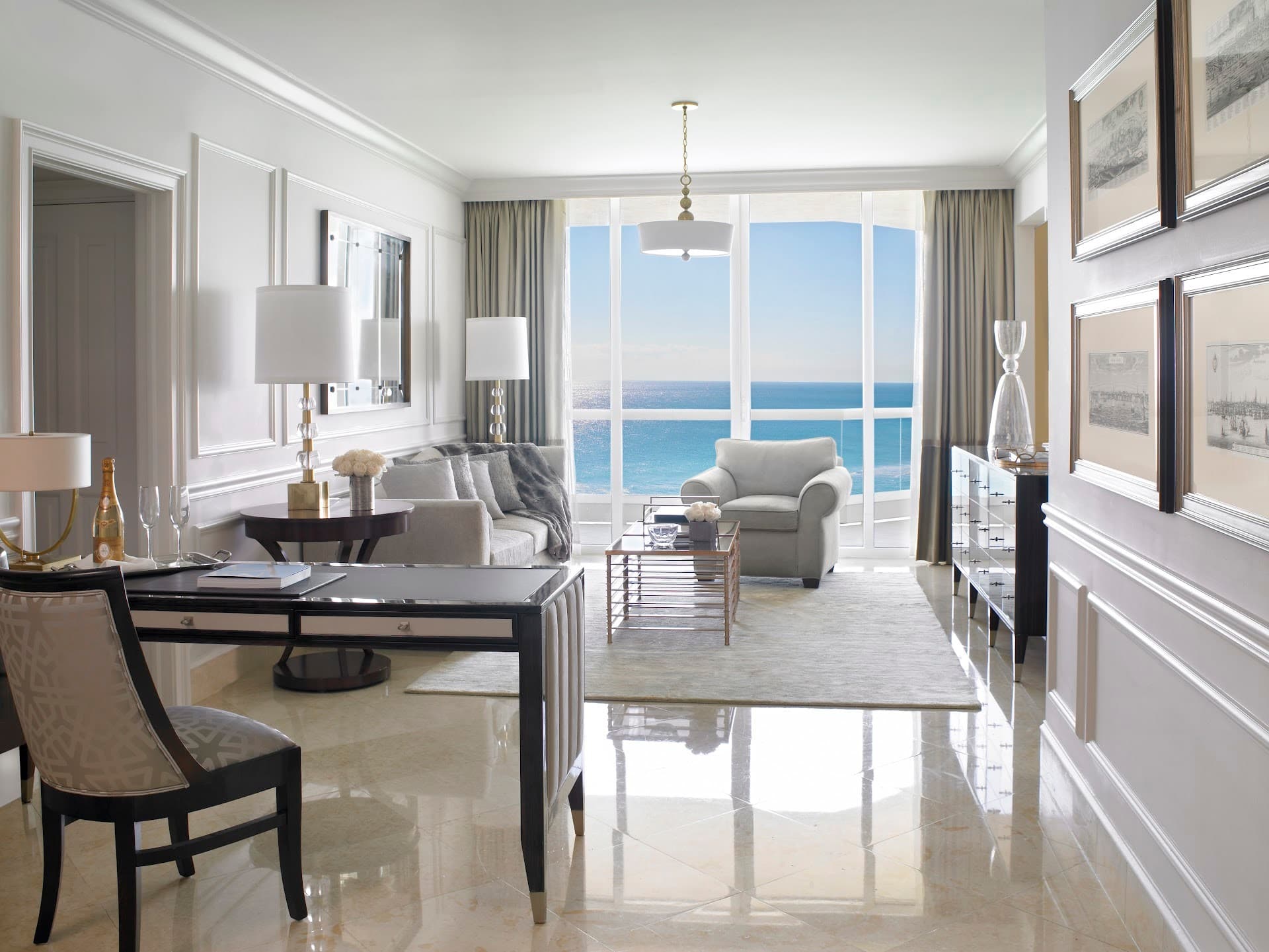 Luxurious suite at Acqualina Resort, Sunny Isles Beach