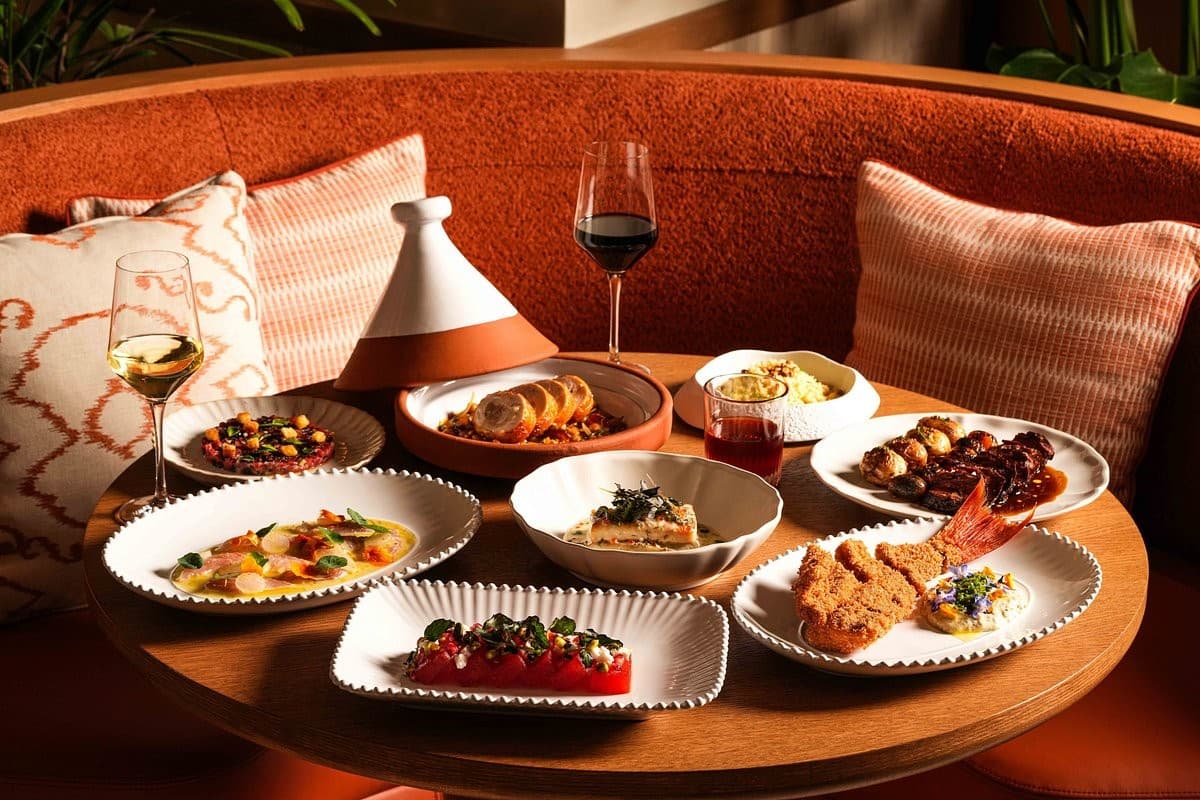 Diverse dishes at Aguasal in Miami Beach