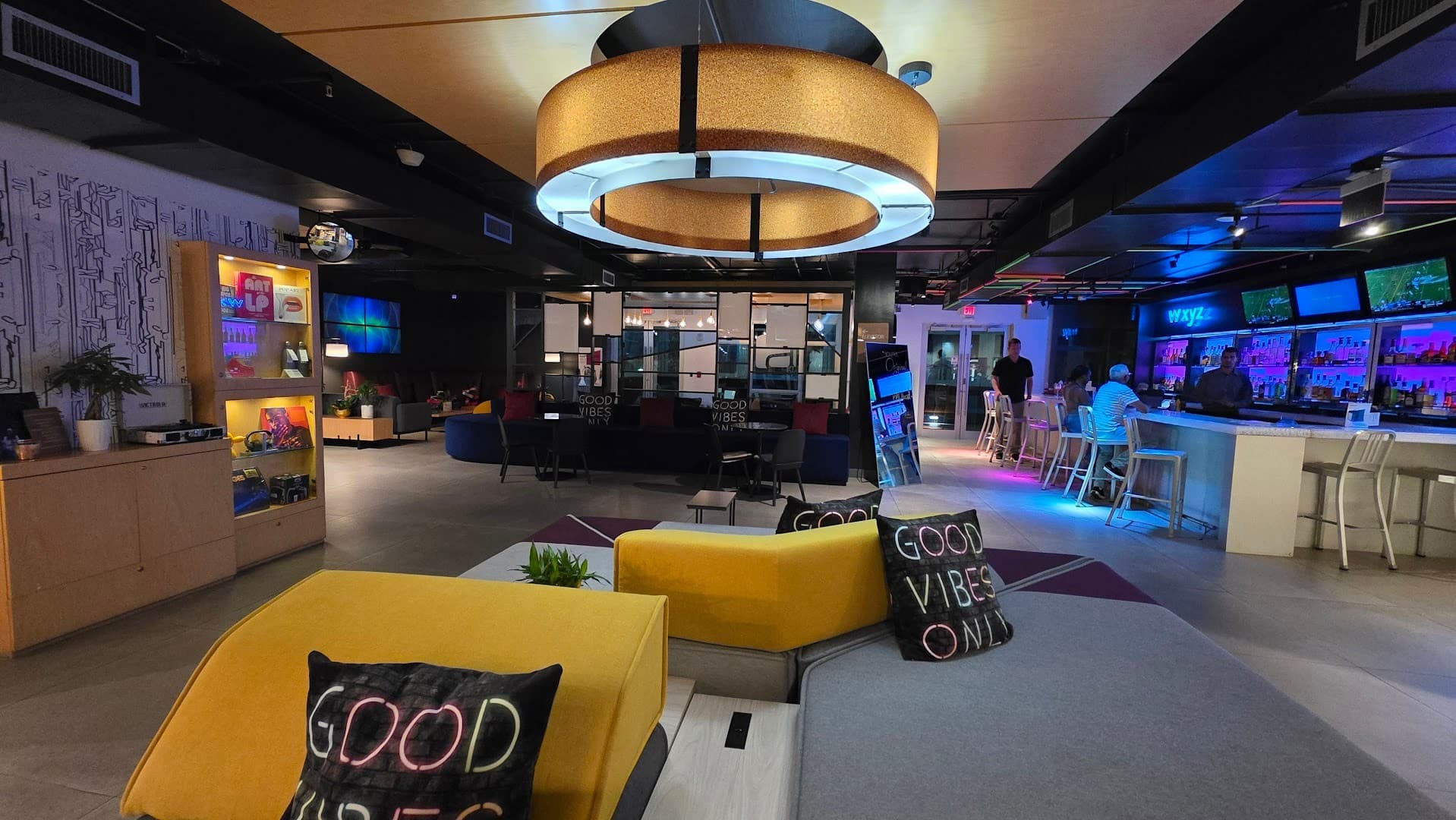 Aloft Miami Brickell lobby interior design