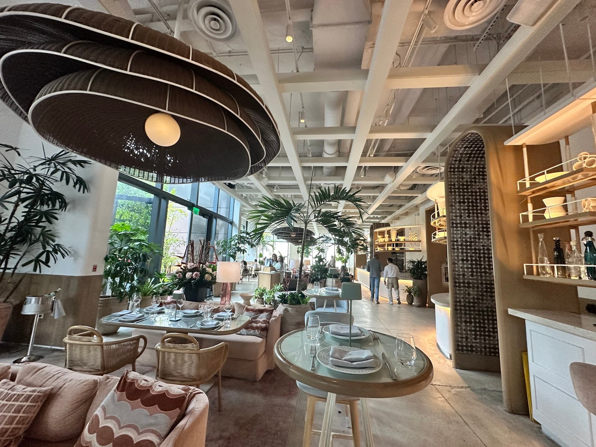 Chic interior of Amal Miami in Miami