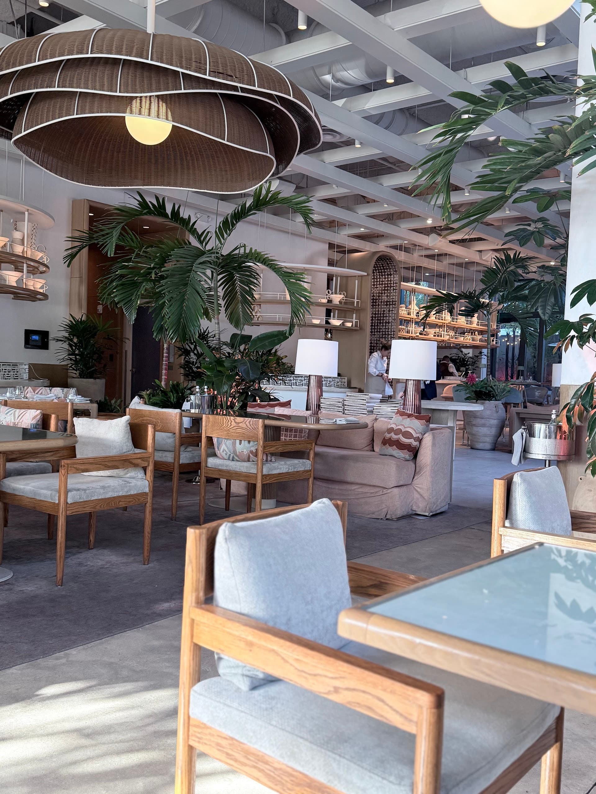 Stylish interior of Amal Miami restaurant in Miami