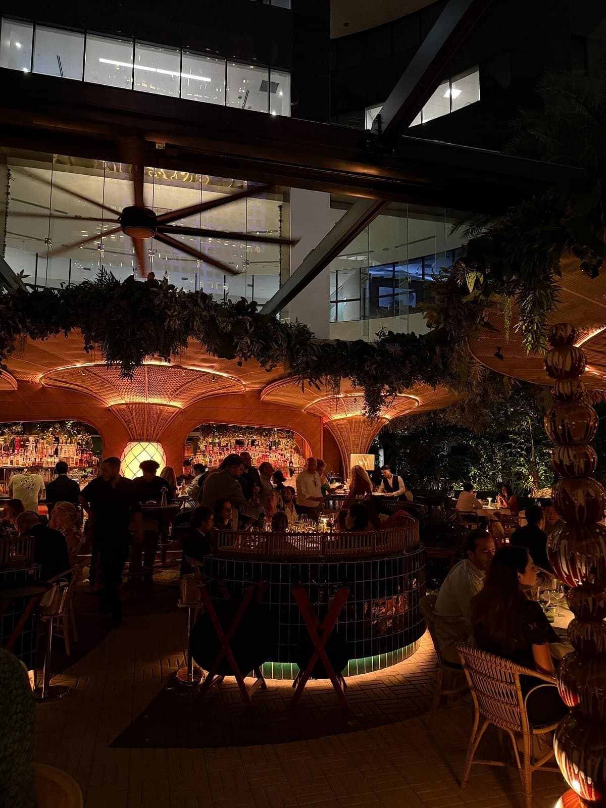 Amazónico Miami vibrant interior dining scene