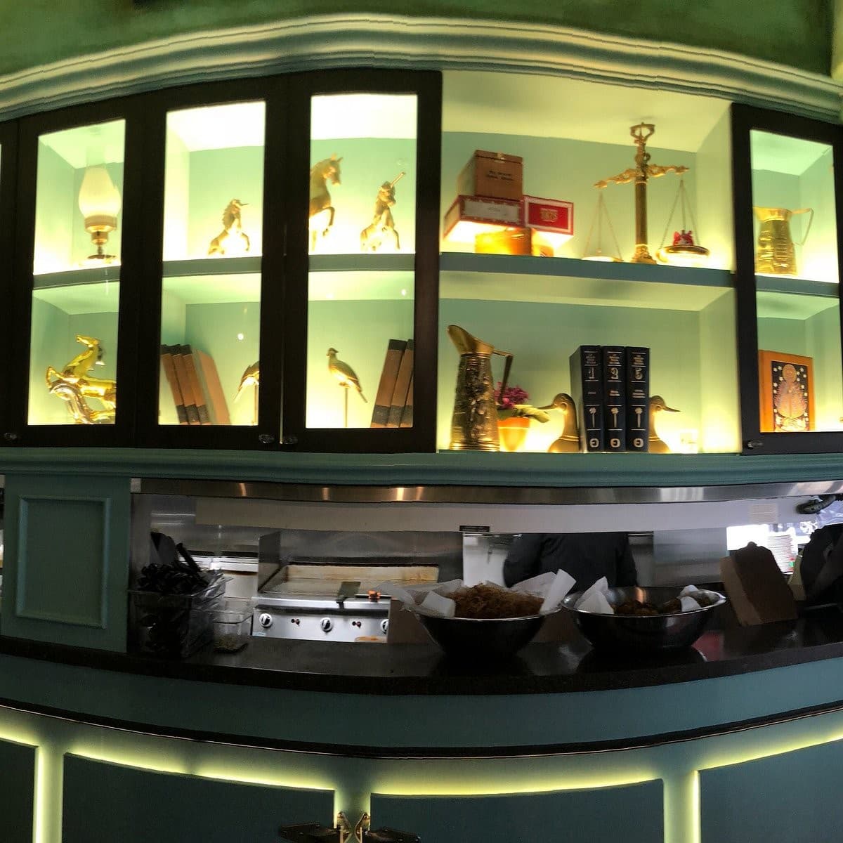 Interior decor of Amelia's 1931 restaurant in Miami