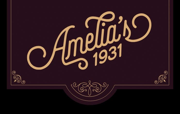 Amelia's 1931 restaurant signage in Miami