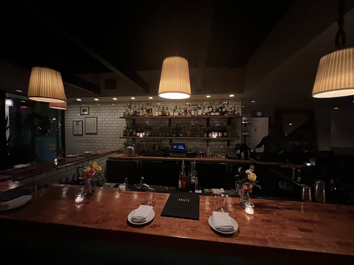 Interior view of Ariete restaurant in Coconut Grove
