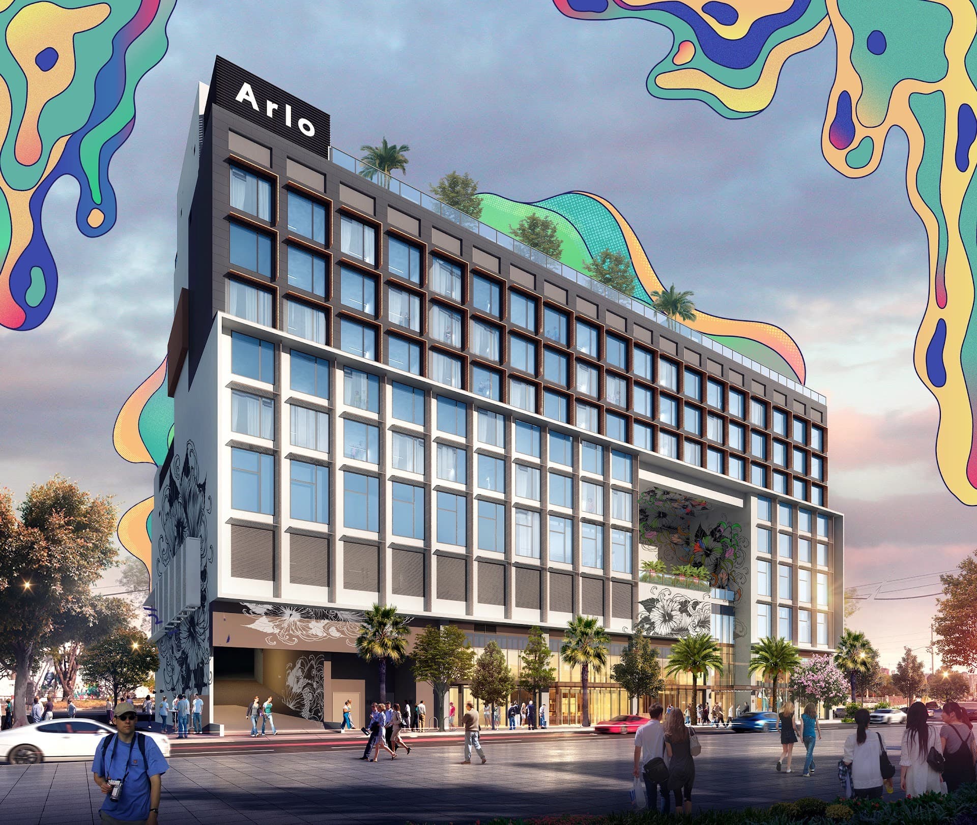 Arlo Wynwood hotel exterior in Miami