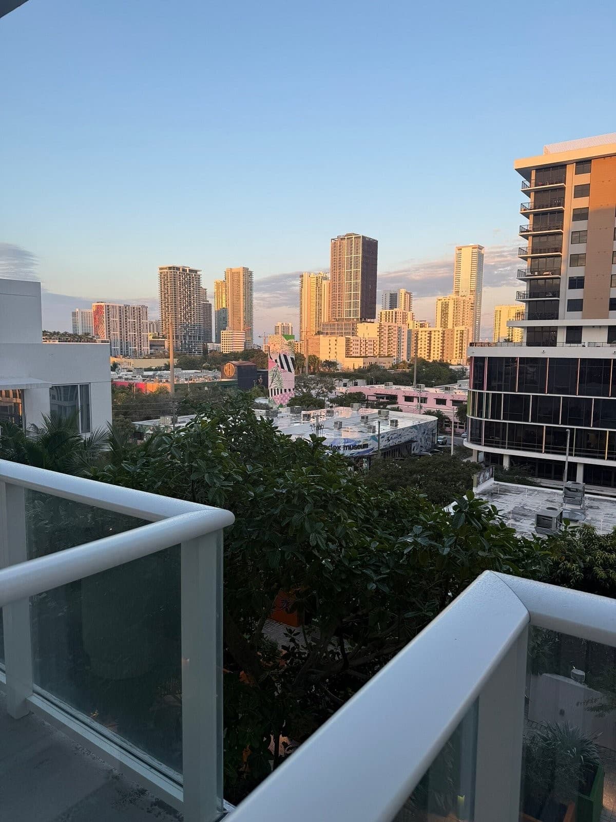 Scenic view from Arlo Wynwood hotel in Miami