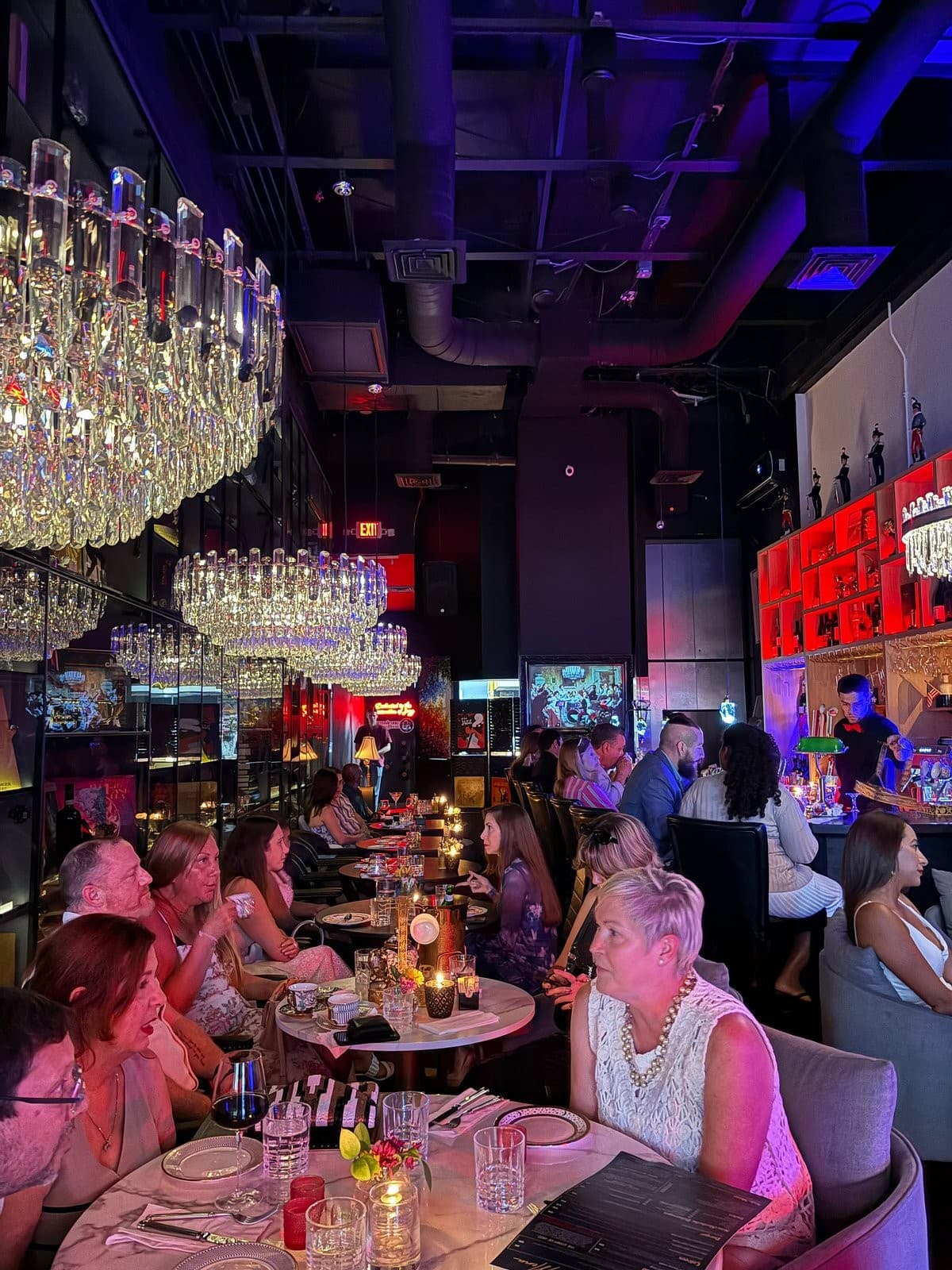 Dining scene at Armstrong Jazz House in Coral Gables