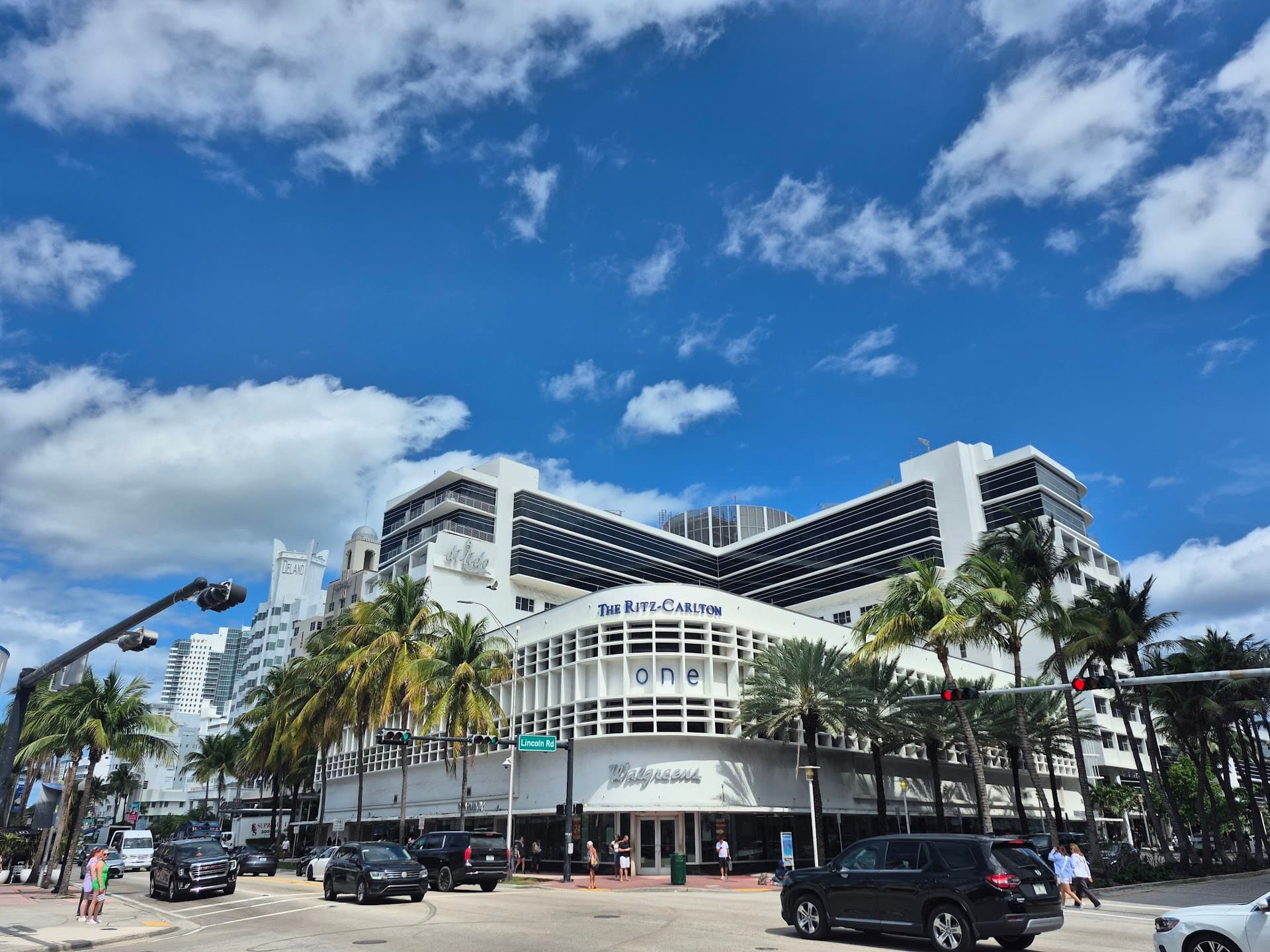 Art Deco Welcome Center in Miami Beach with blue skies