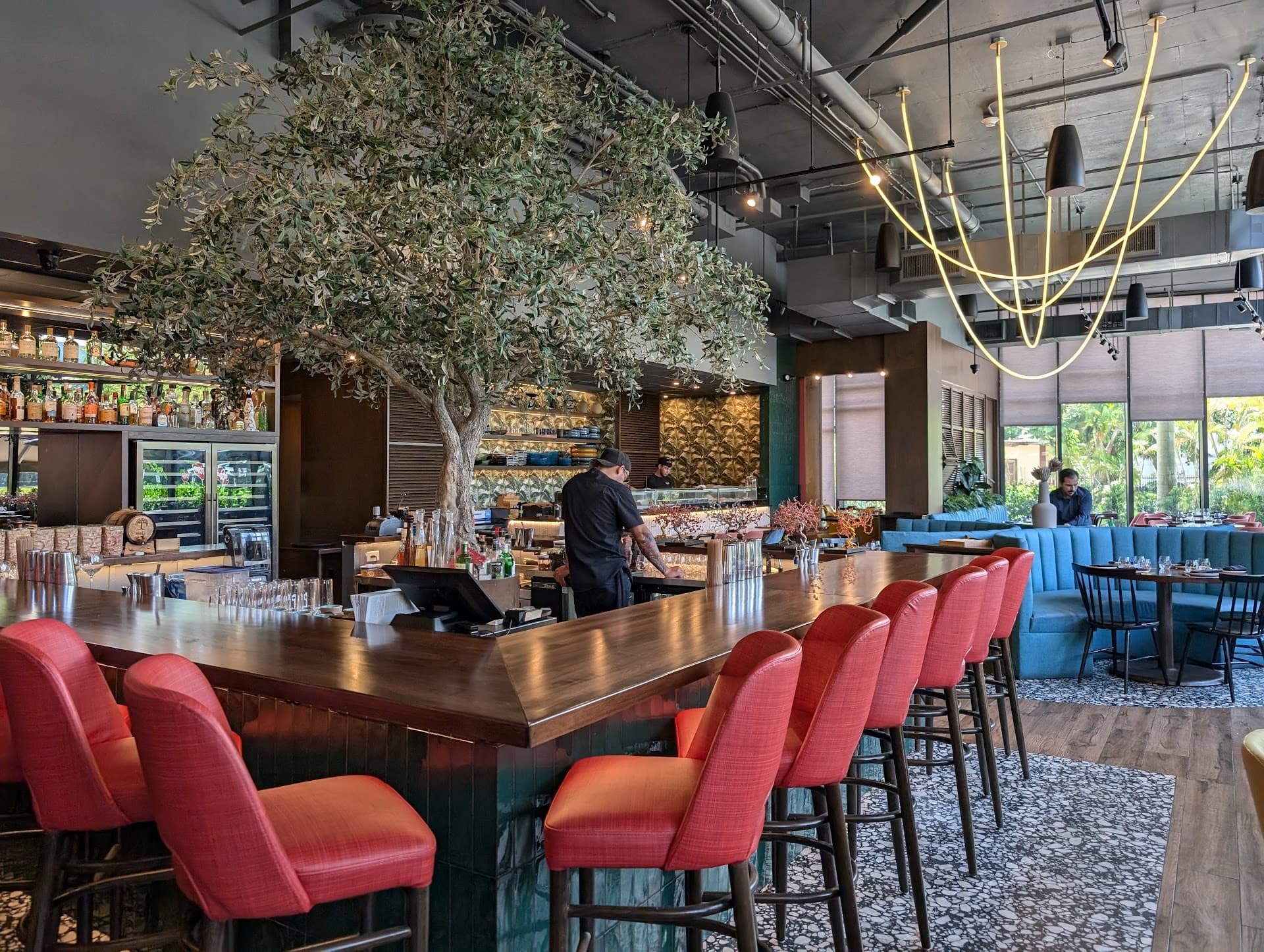 Asiatiko Robata Bar interior in Aventura