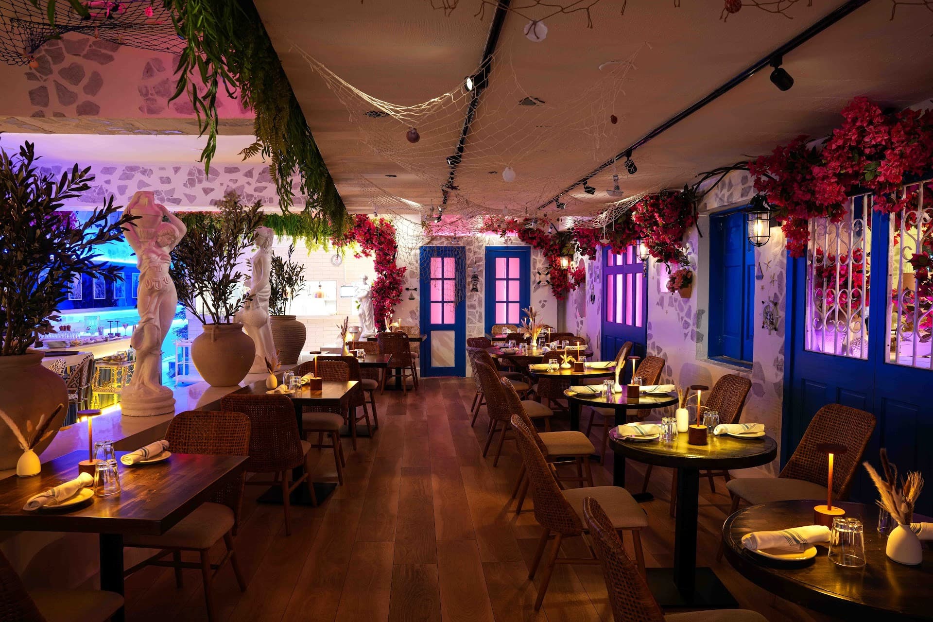 Athena Mediterranean Kitchen & Bar interior in Miami Beach