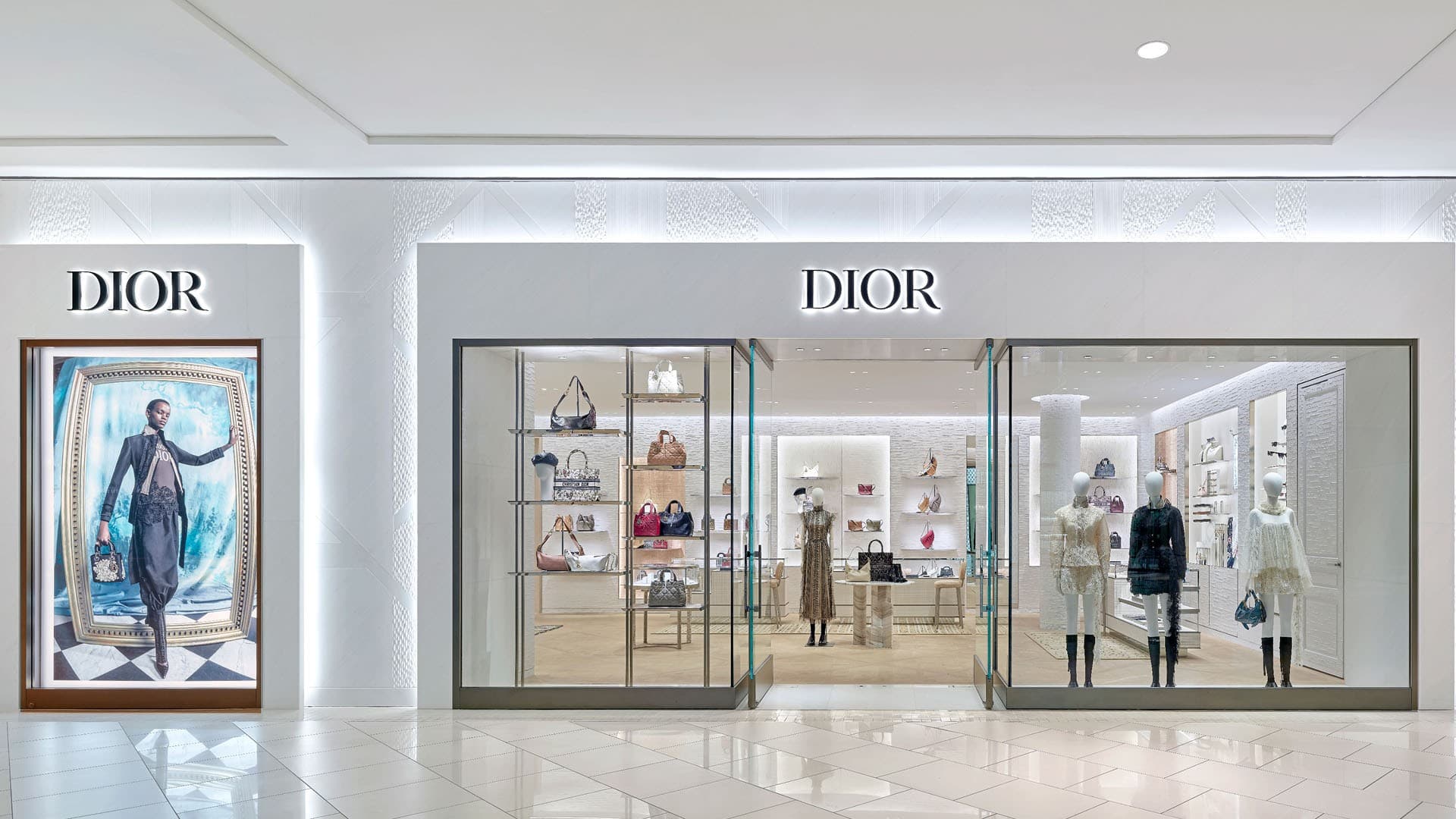 Dior store entrance at Aventura Mall in Miami