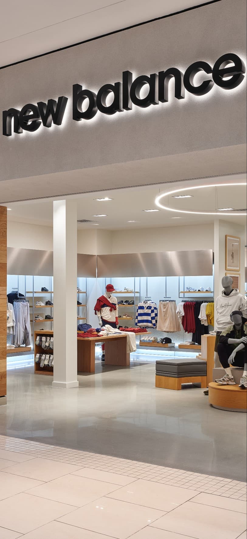 New Balance store interior at Aventura Mall