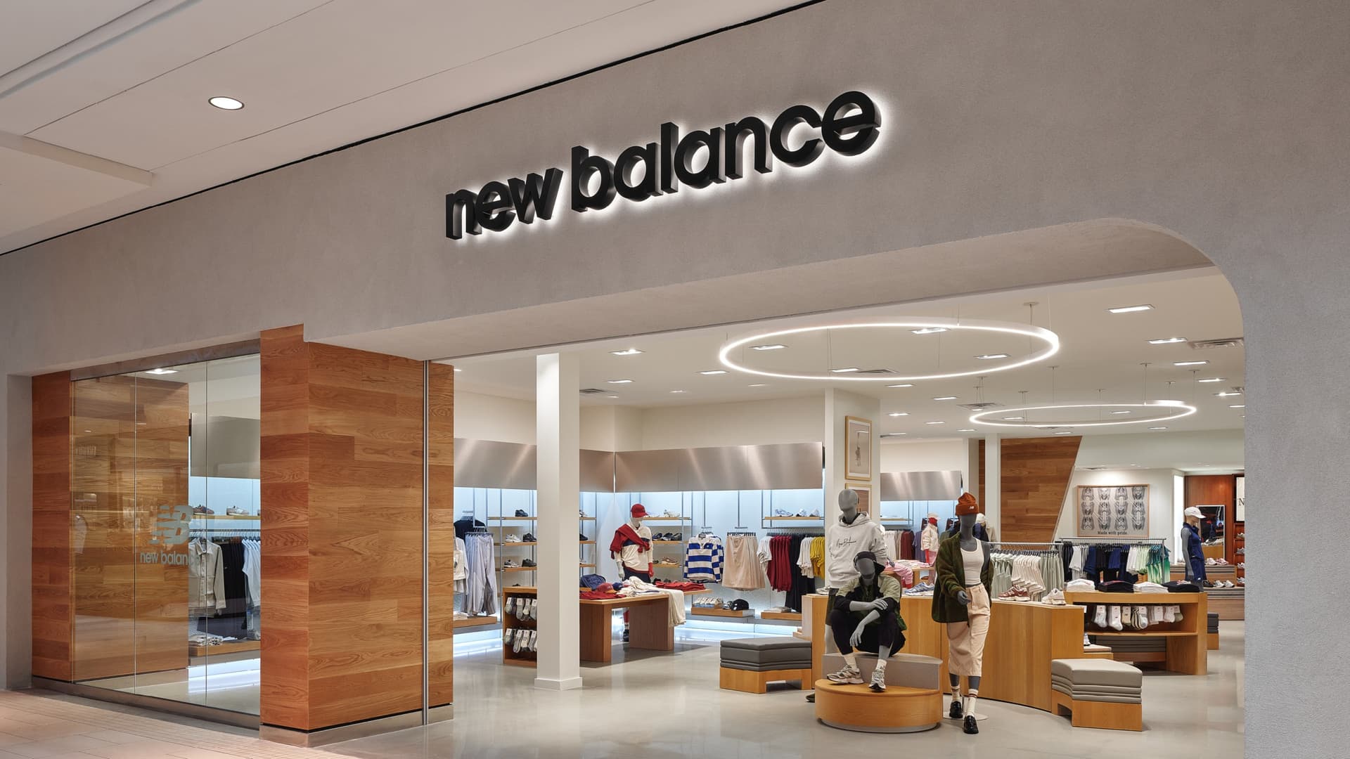 New Balance store interior at Aventura Mall