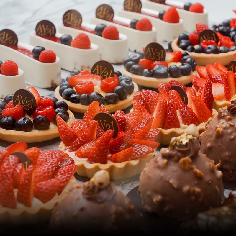 Delicious desserts at Avenue 31 Café in Bal Harbour