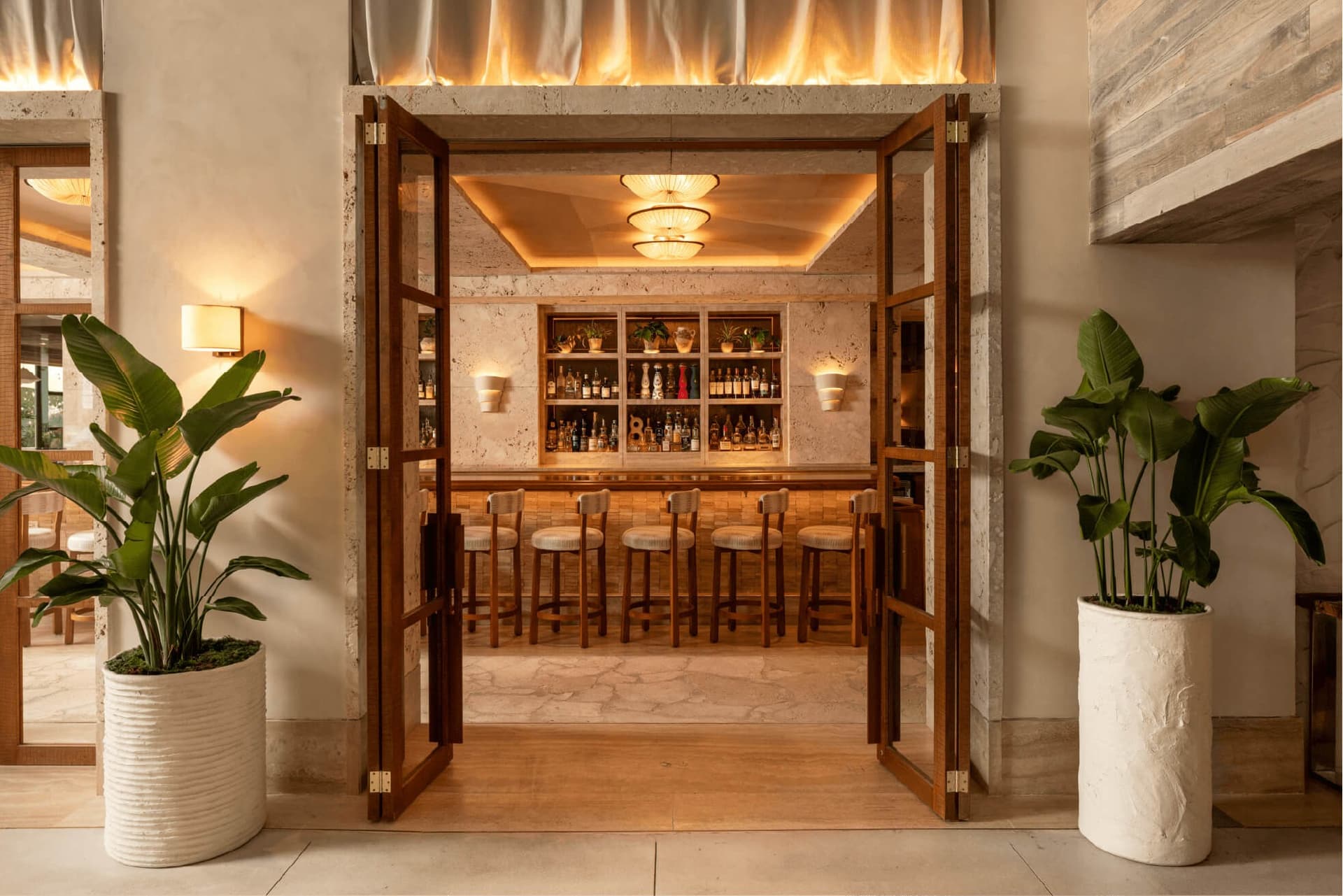 AVIV restaurant interior in Miami Beach