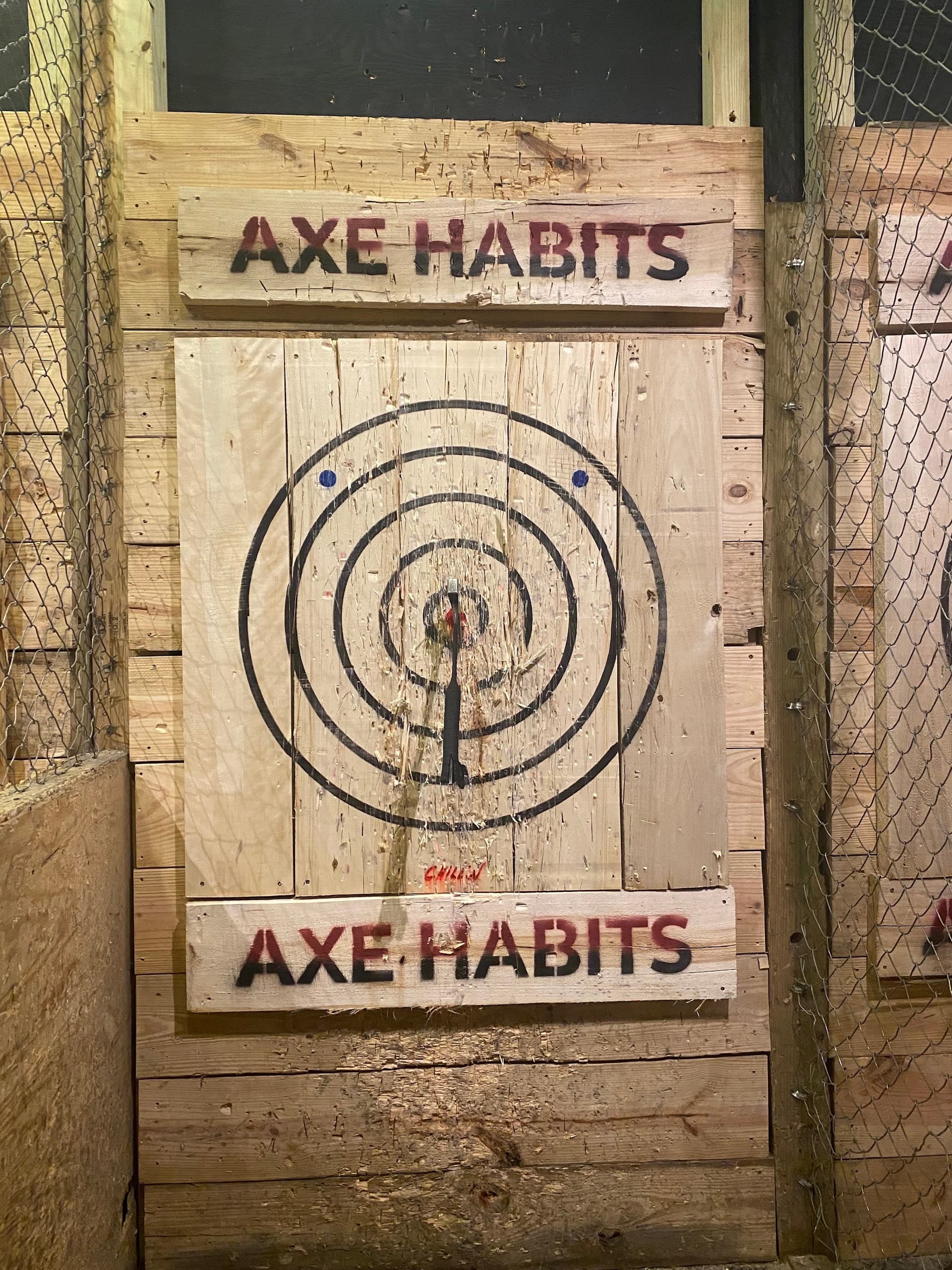 Axe Habits axe throwing venue in Miami