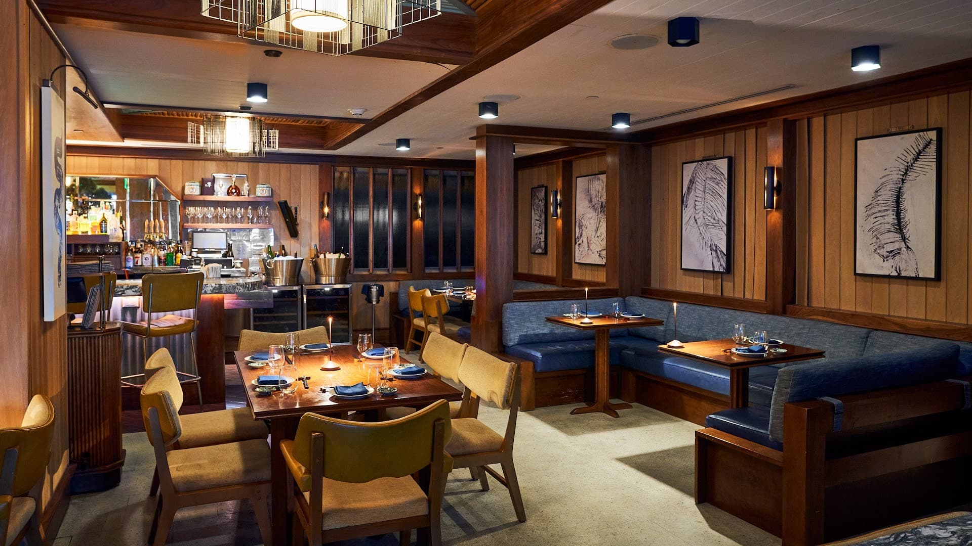 Interior view of Azabu Miami Beach restaurant