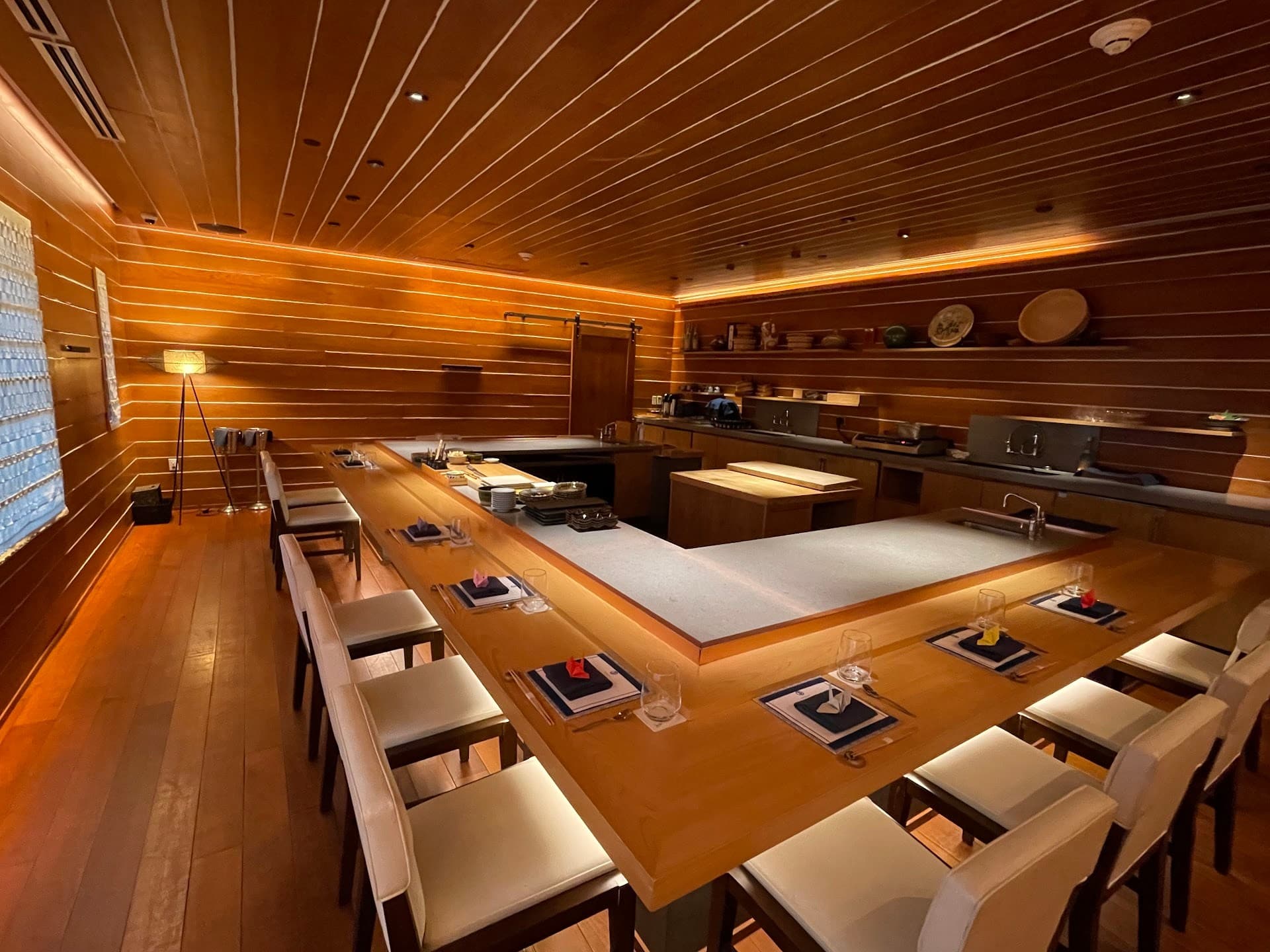 Interior of Azabu Miami Beach restaurant