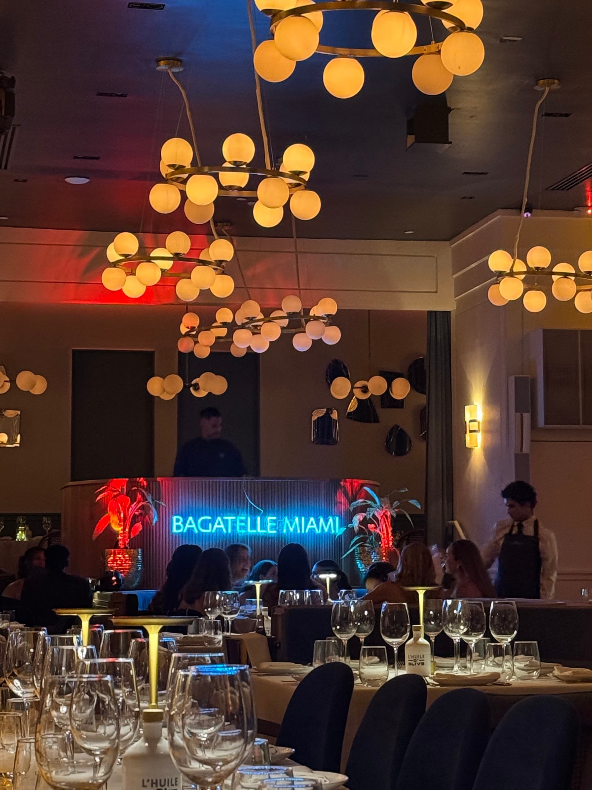 Interior view of Bagatelle Miami Beach restaurant