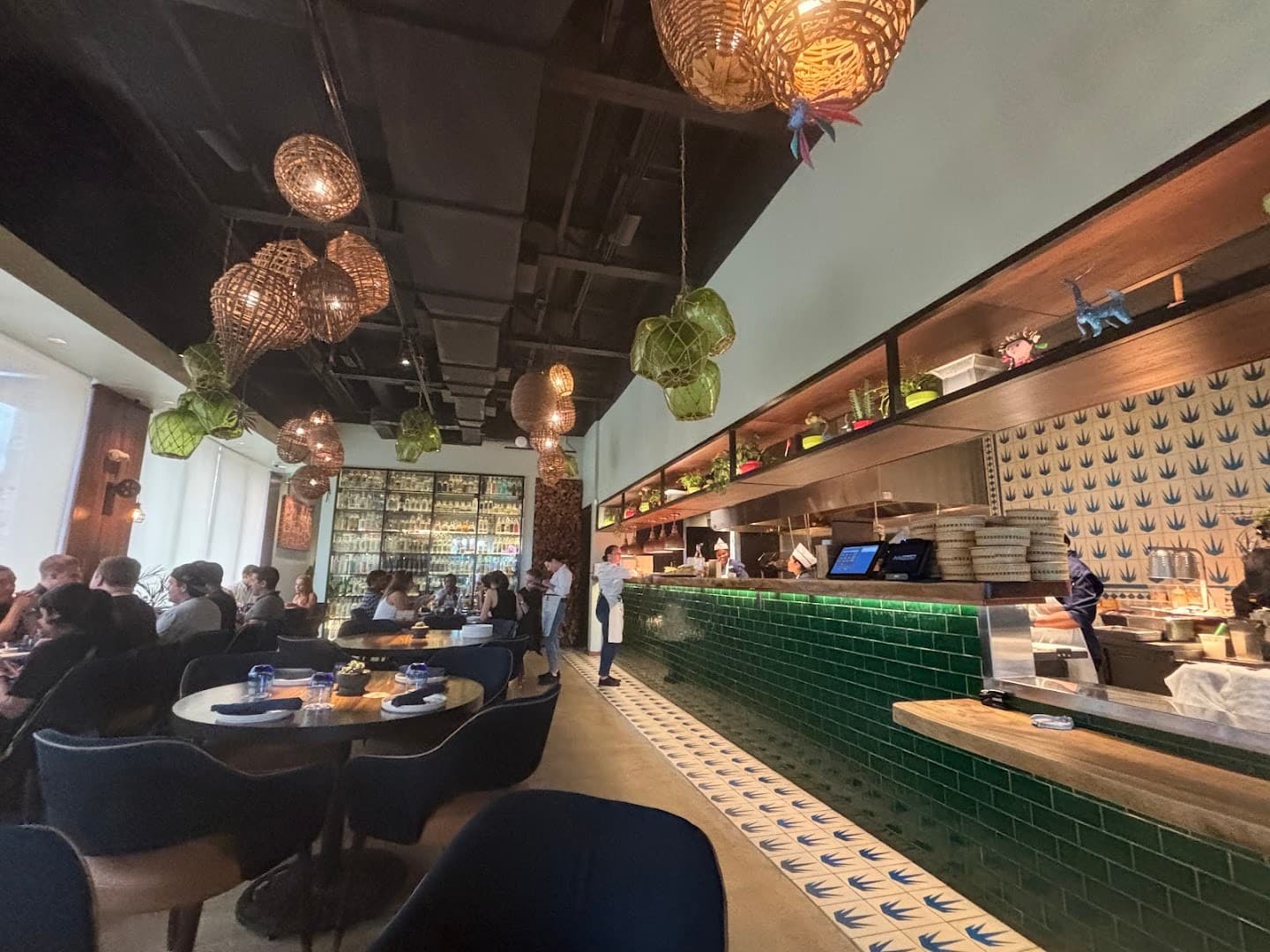 Interior view of BAKAN restaurant in Miami