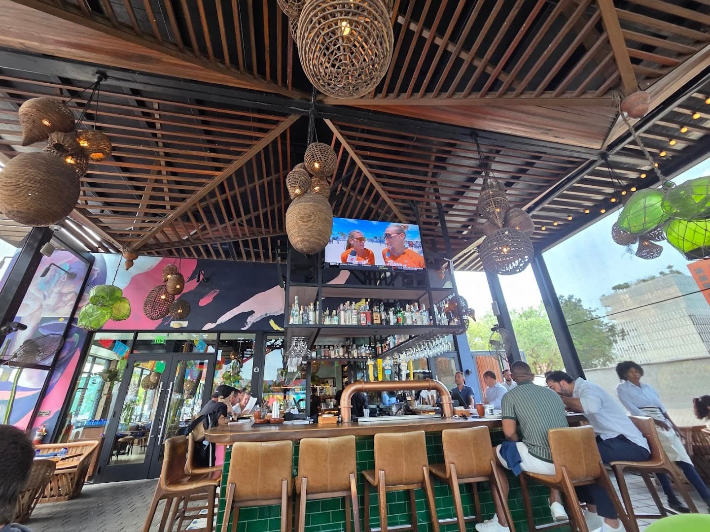 Interior view of BAKAN restaurant in Miami