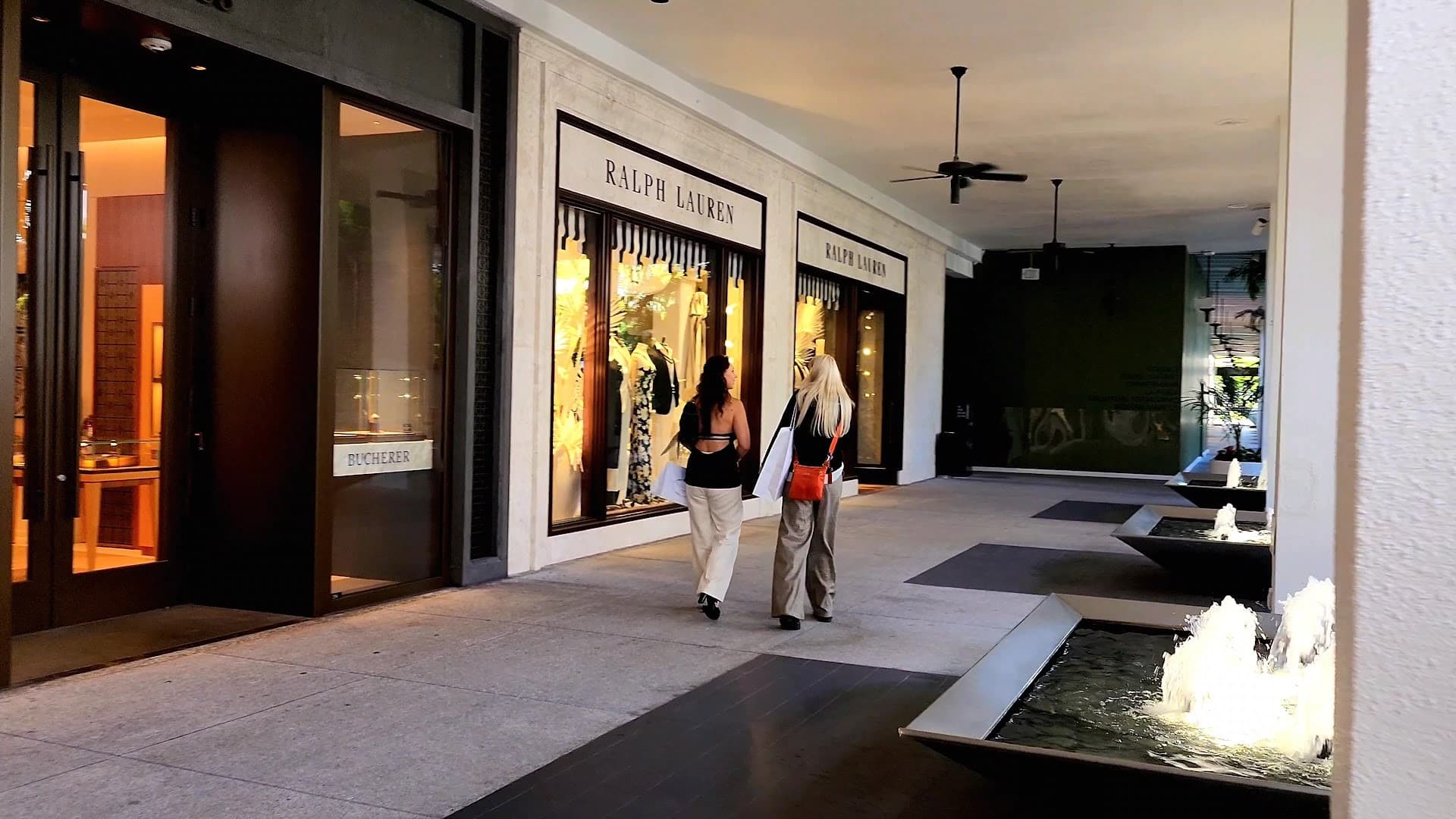 Shoppers at Bal Harbour Shops in Miami