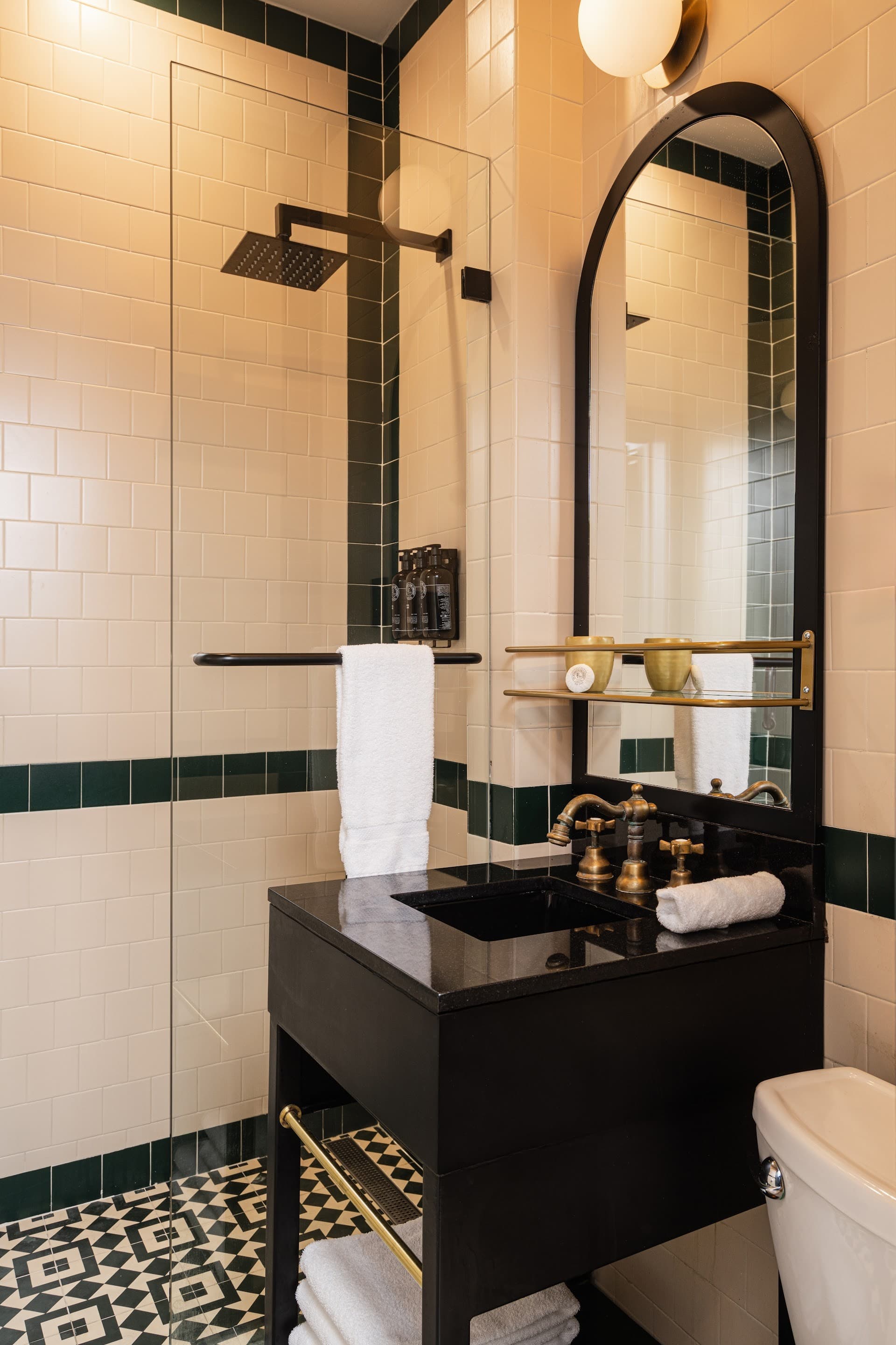 Stylish bathroom at Balfour Miami Beach hotel