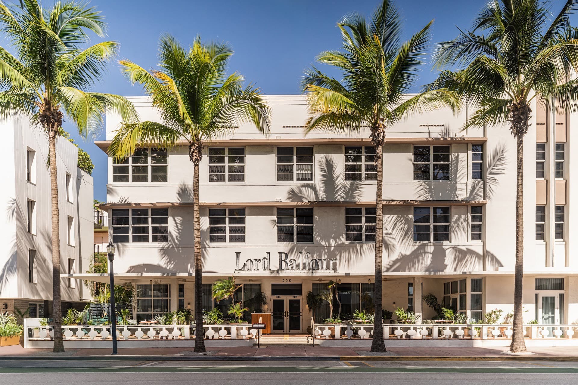Balfour Miami Beach hotel facade in Miami Beach