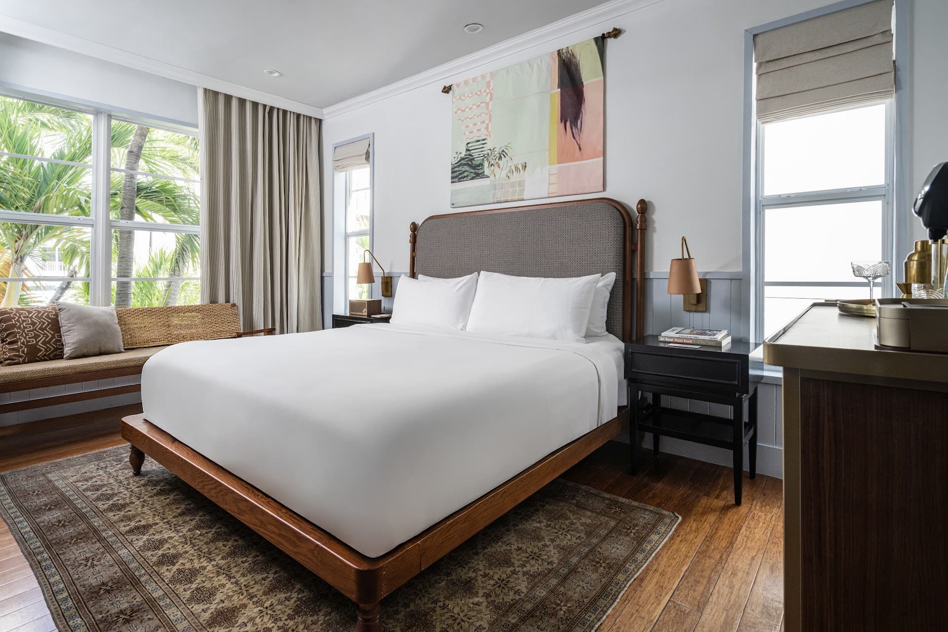 Balfour Miami Beach hotel room with modern decor