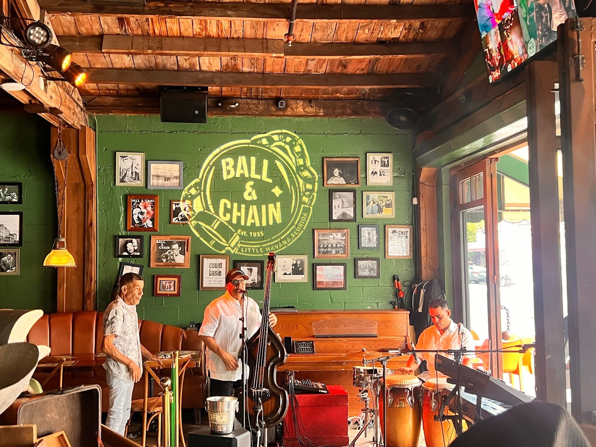 Live music ambiance at Ball & Chain in Miami