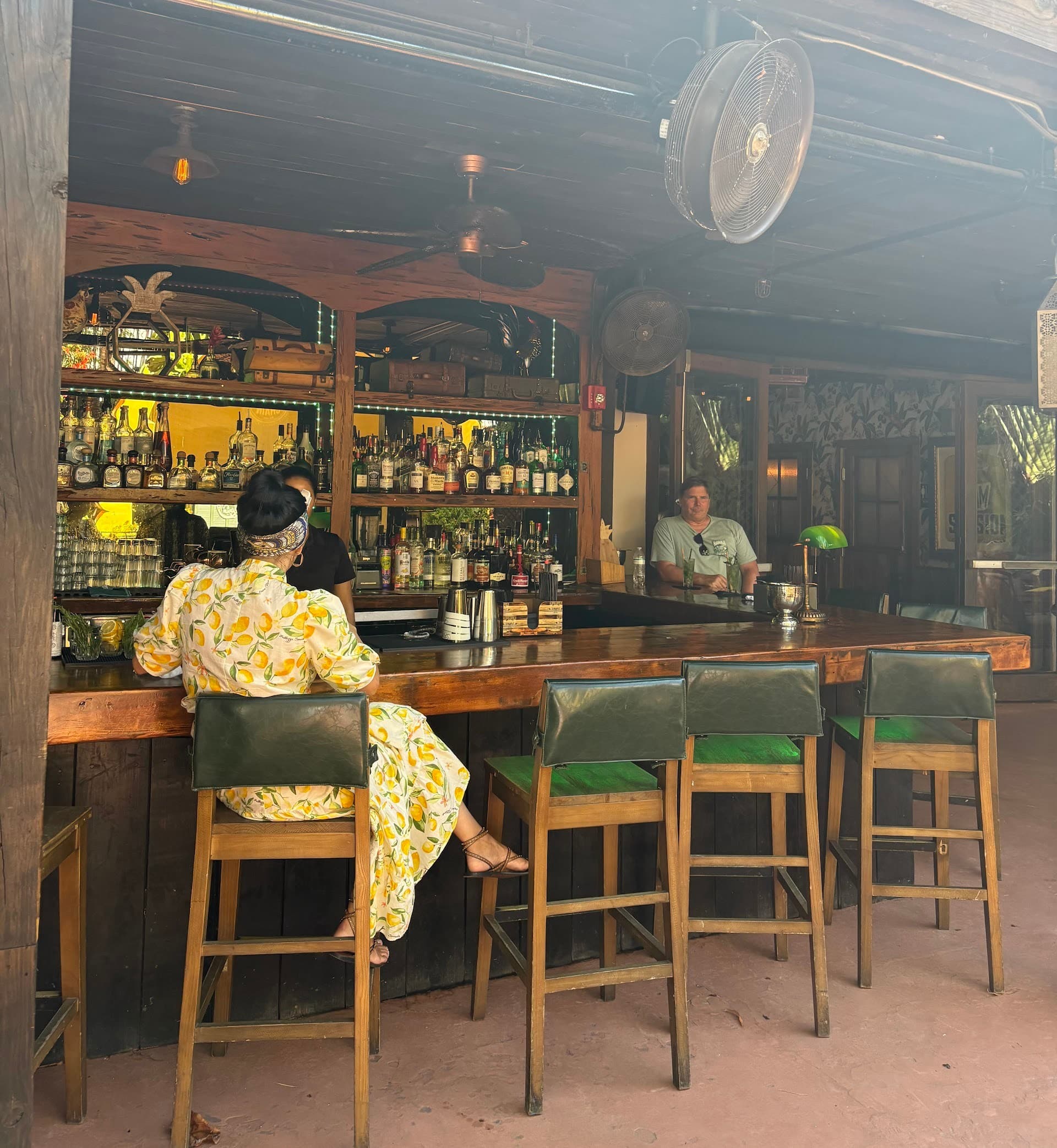 Bar area at Ball & Chain in Miami
