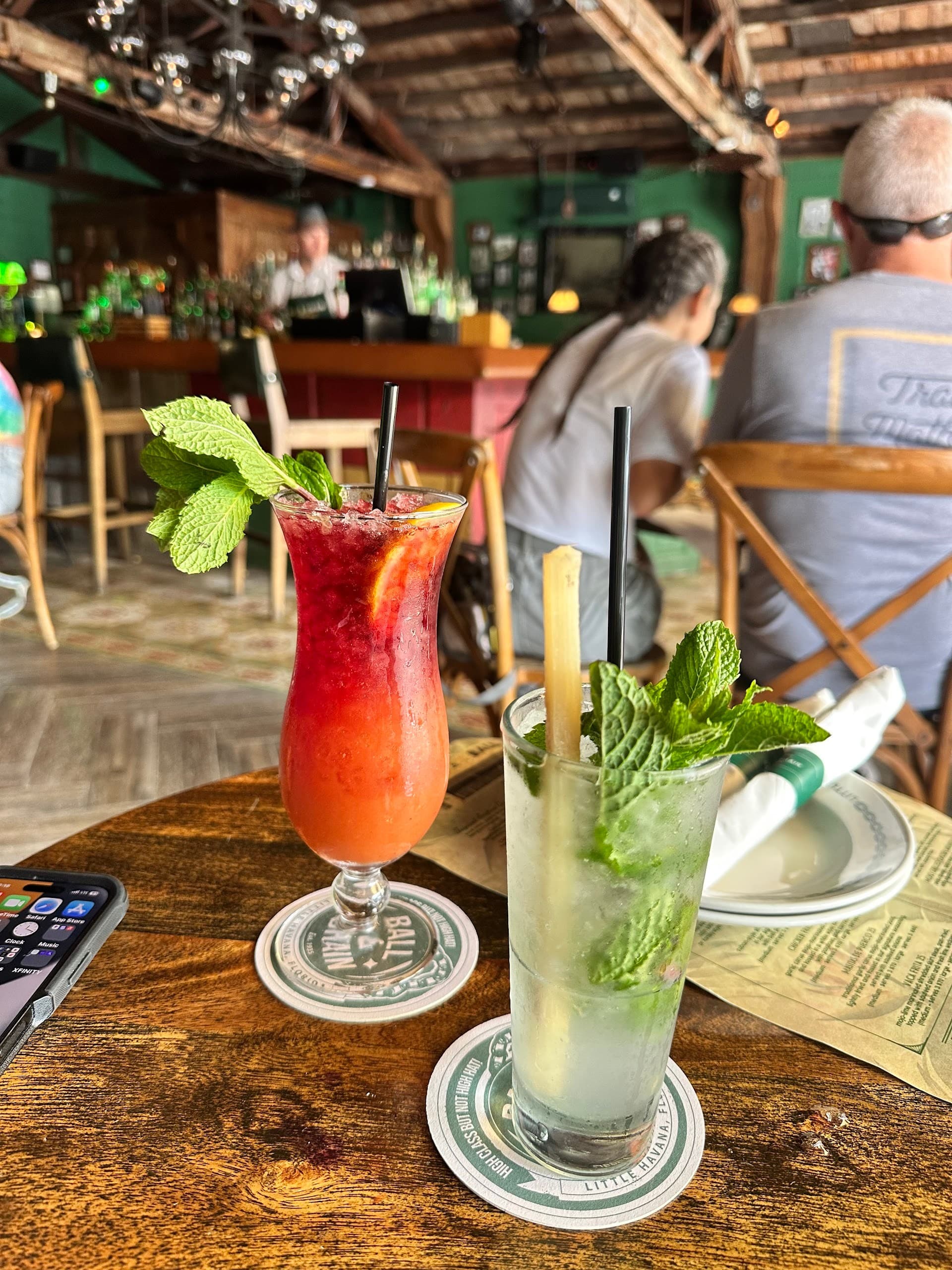 Cocktails at Ball & Chain in Miami