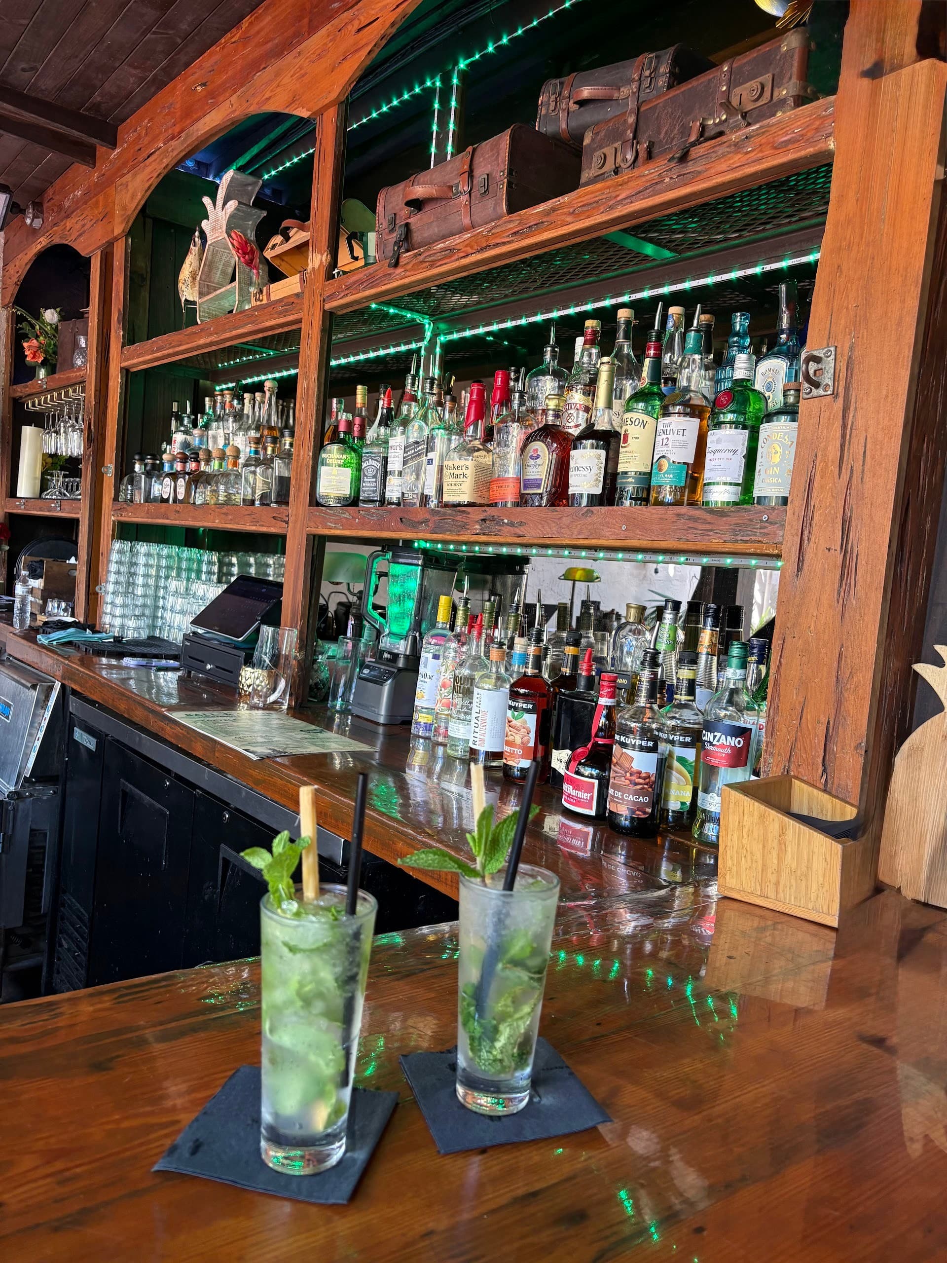 Bar area at Ball & Chain in Miami