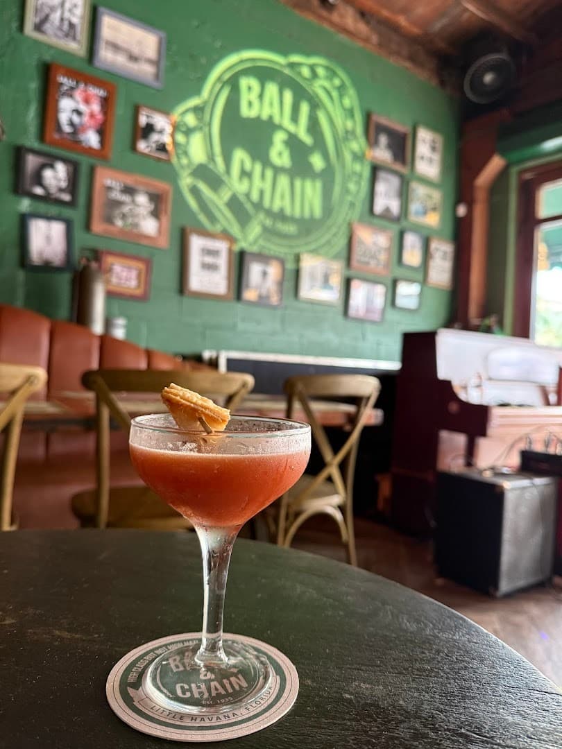 Cocktail at Ball & Chain in Miami