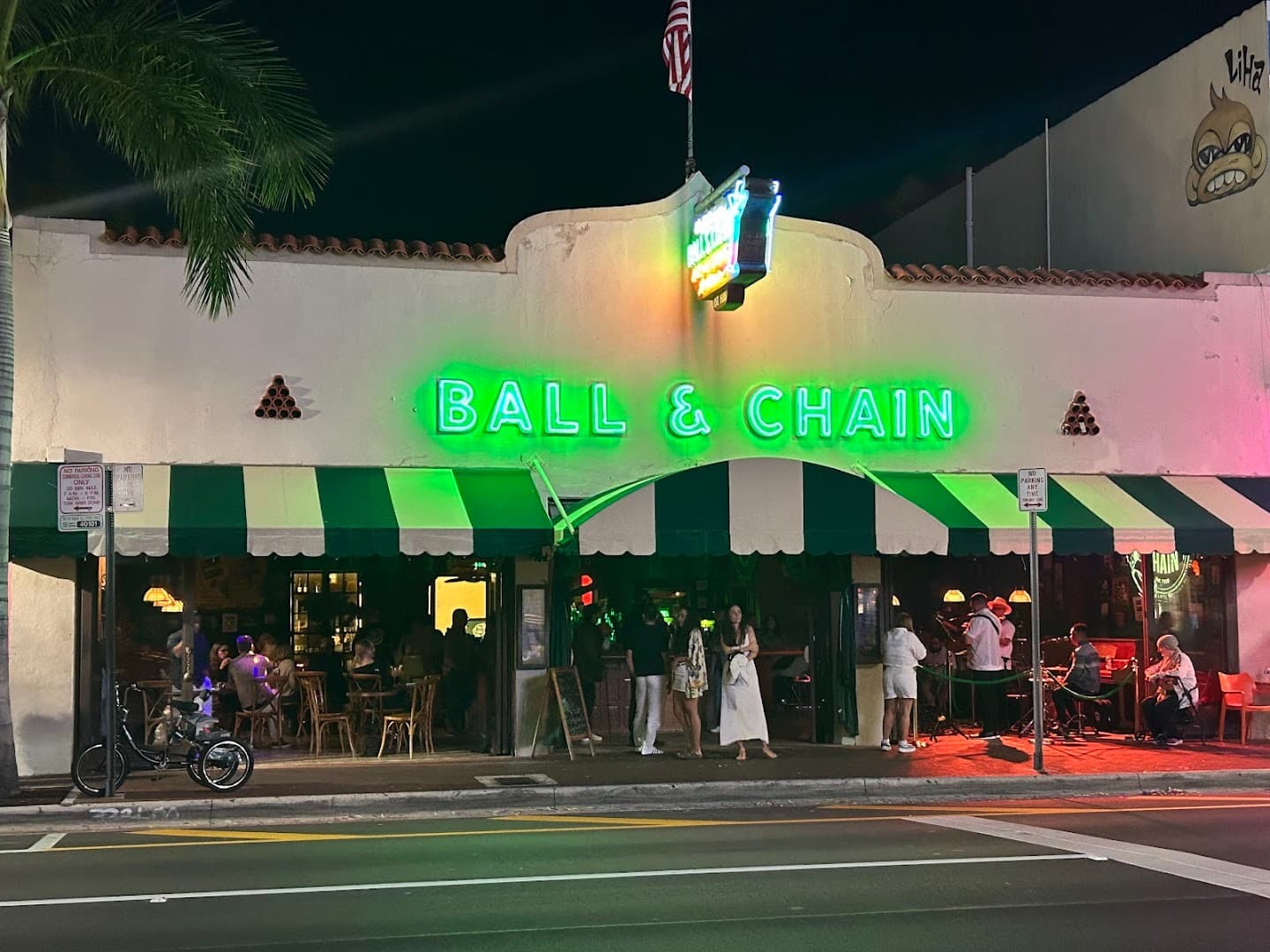 Ball & Chain restaurant exterior in Miami
