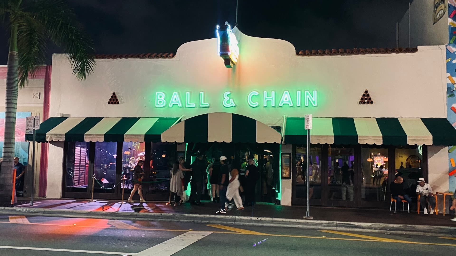 Ball & Chain restaurant exterior in Miami