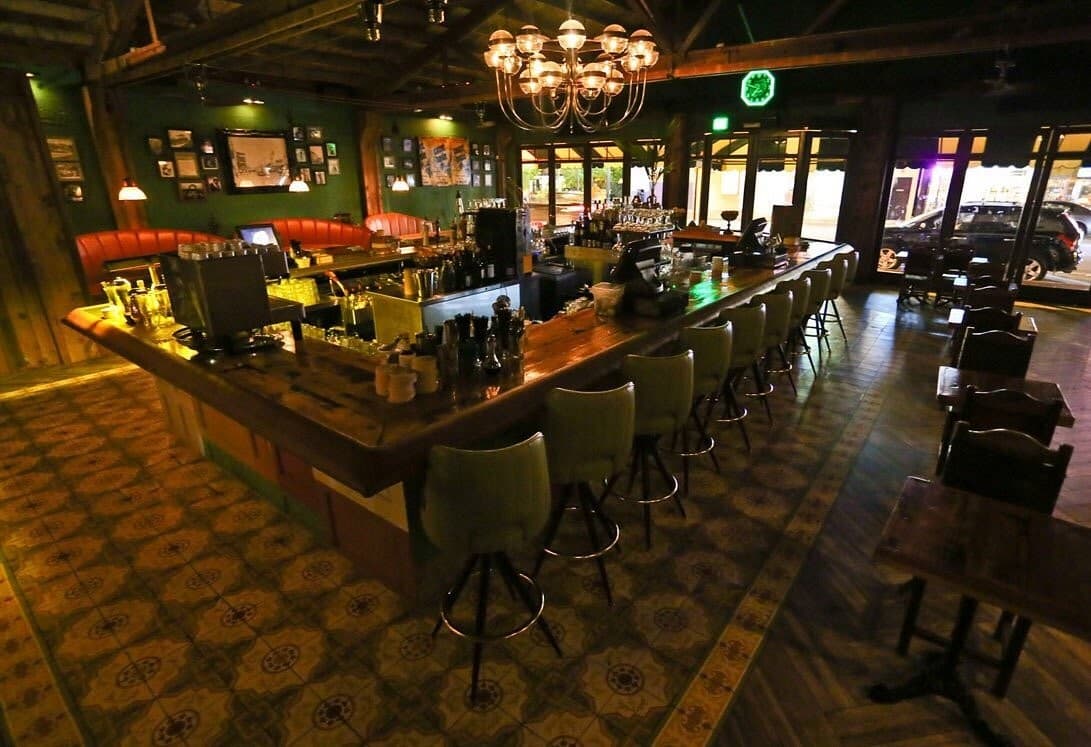 Interior view of Ball & Chain restaurant in Miami